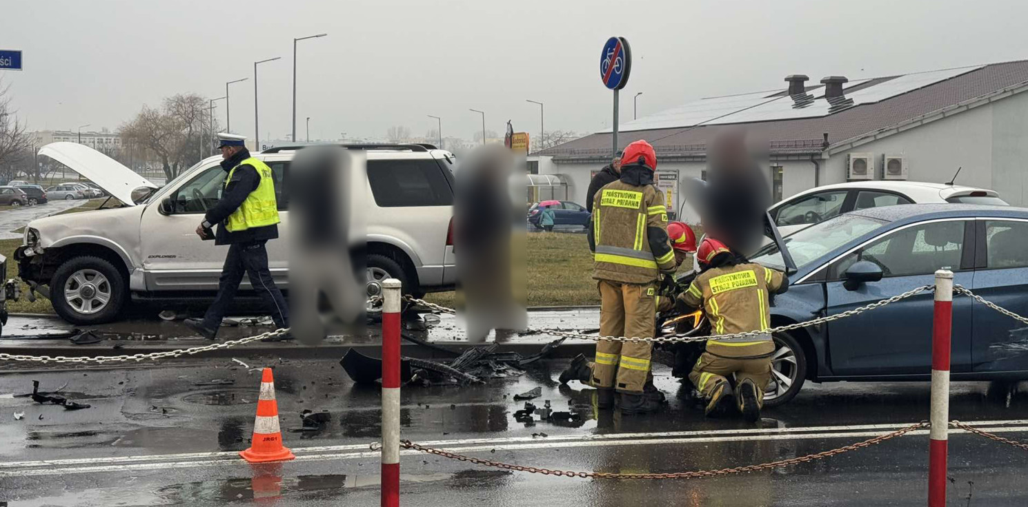 Inowrocław - Trzy samochody zderzyły się na Rąbinie