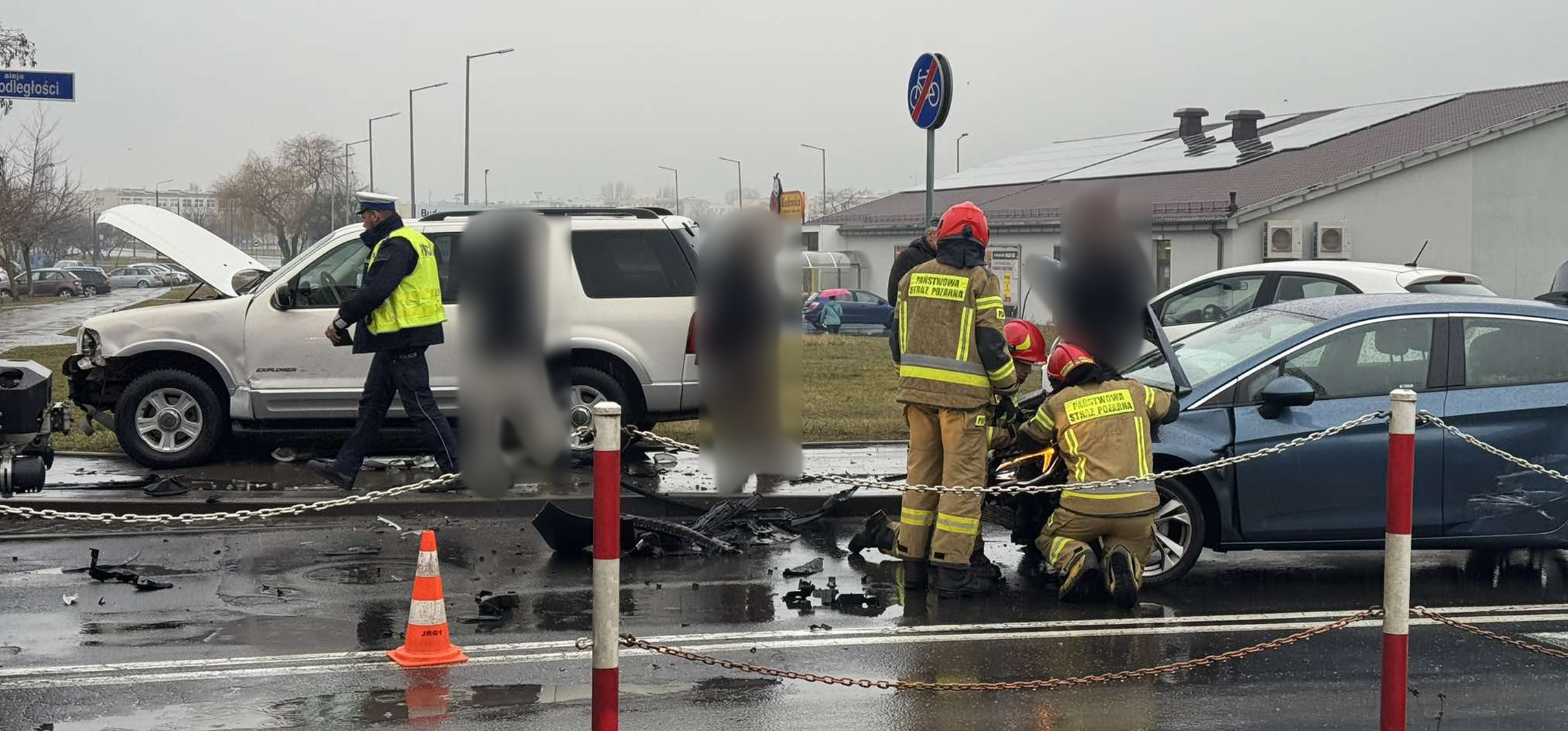 Inowrocław - Trzy samochody zderzyły się na Rąbinie