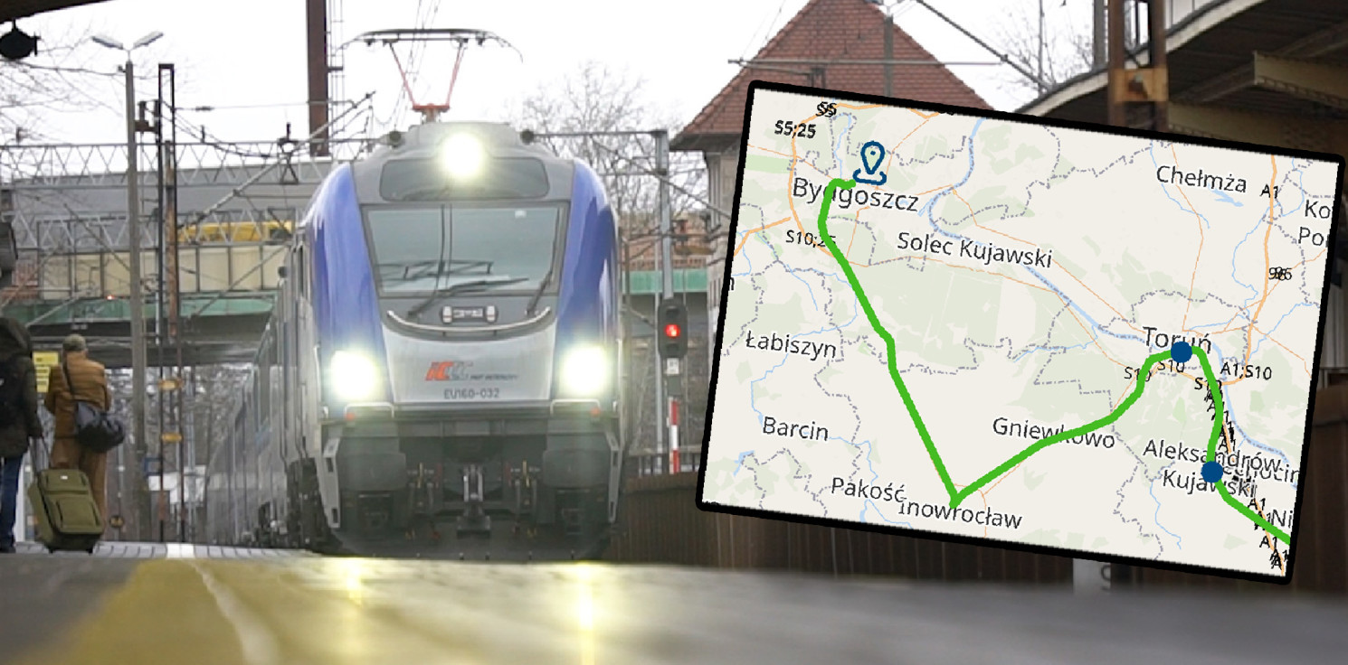 Inowrocław - Pociąg z Bydgoszczy do stolicy pojedzie przez Inowrocław, ale do niego nie wsiądziemy