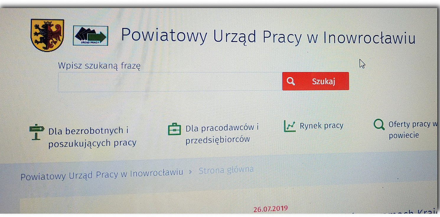 Inowrocław - PUP zmienia adres strony internetowej