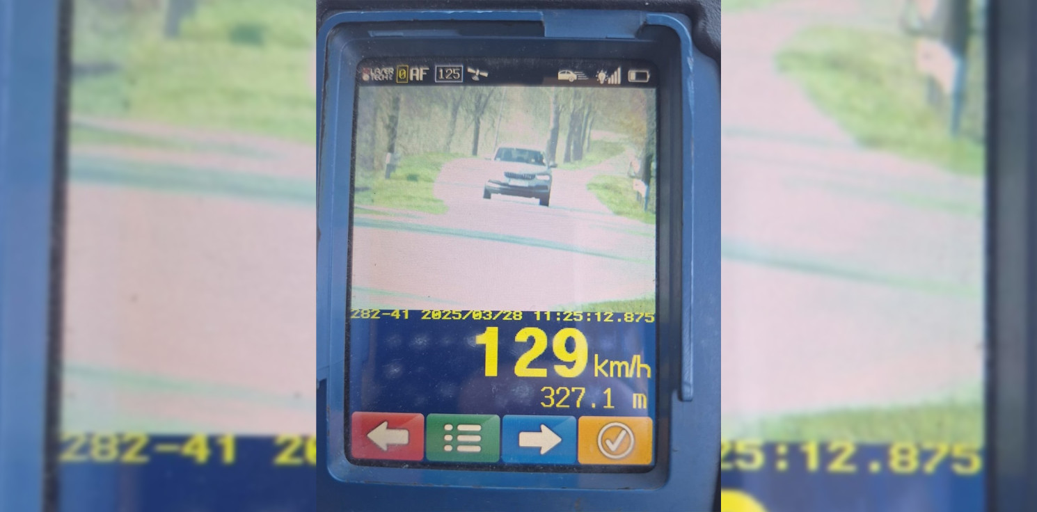 Mogilno - Pędził 129 km/h w terenie zabudowanym. Stracił prawo jazdy