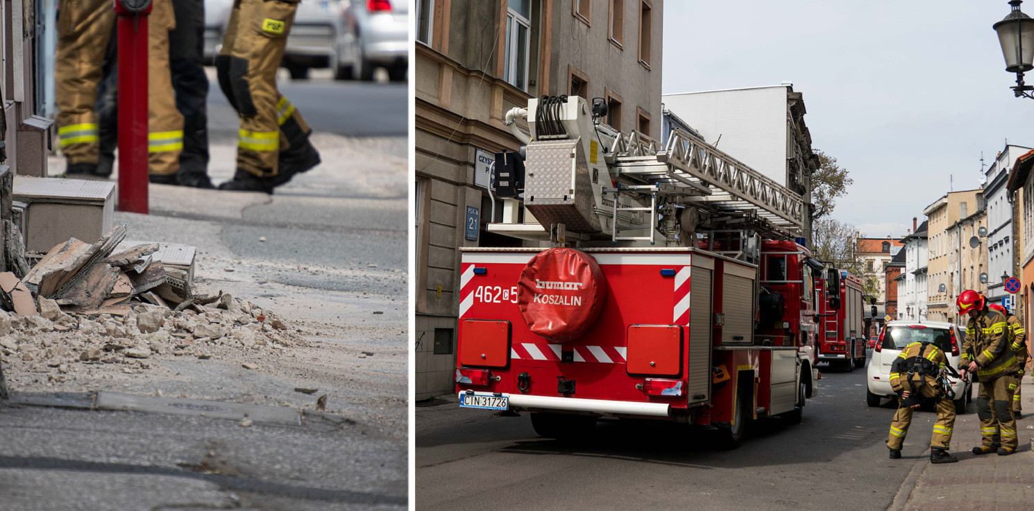 Inowrocław - W centrum znów posypała się kamienica. Zamknięto ulicę