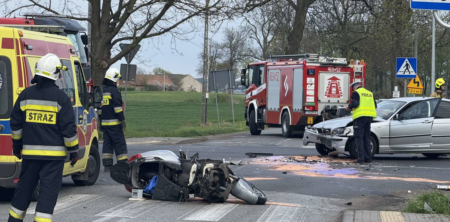 Gniewkowo.online - Groźny wypadek na drodze do Torunia. W akcji śmigłowiec