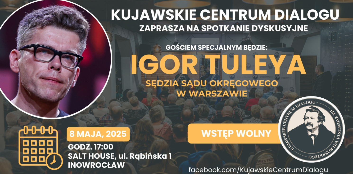 Inowrocław - Sędzia Igor Tuleya przyjedzie do Inowrocławia