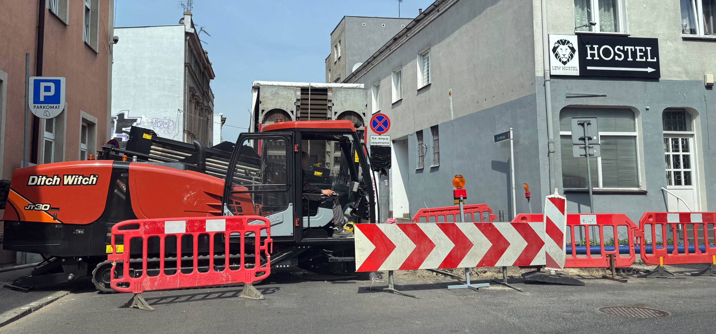 Zamknięto ulicę w centrum Inowrocławia