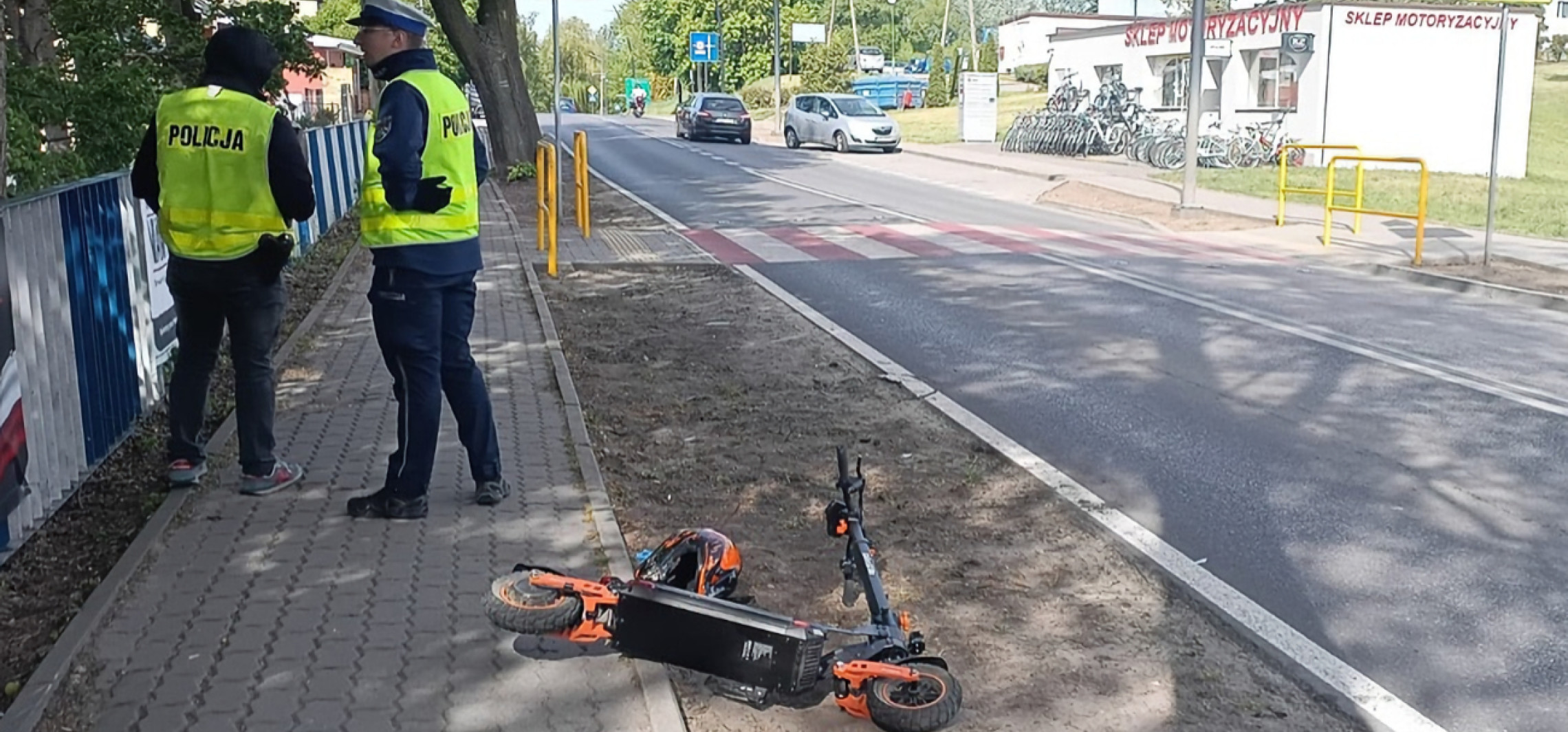 Region - 14-latek hulajnogą wjechał wprost pod auto. Kierowca nie miał szans wyhamować