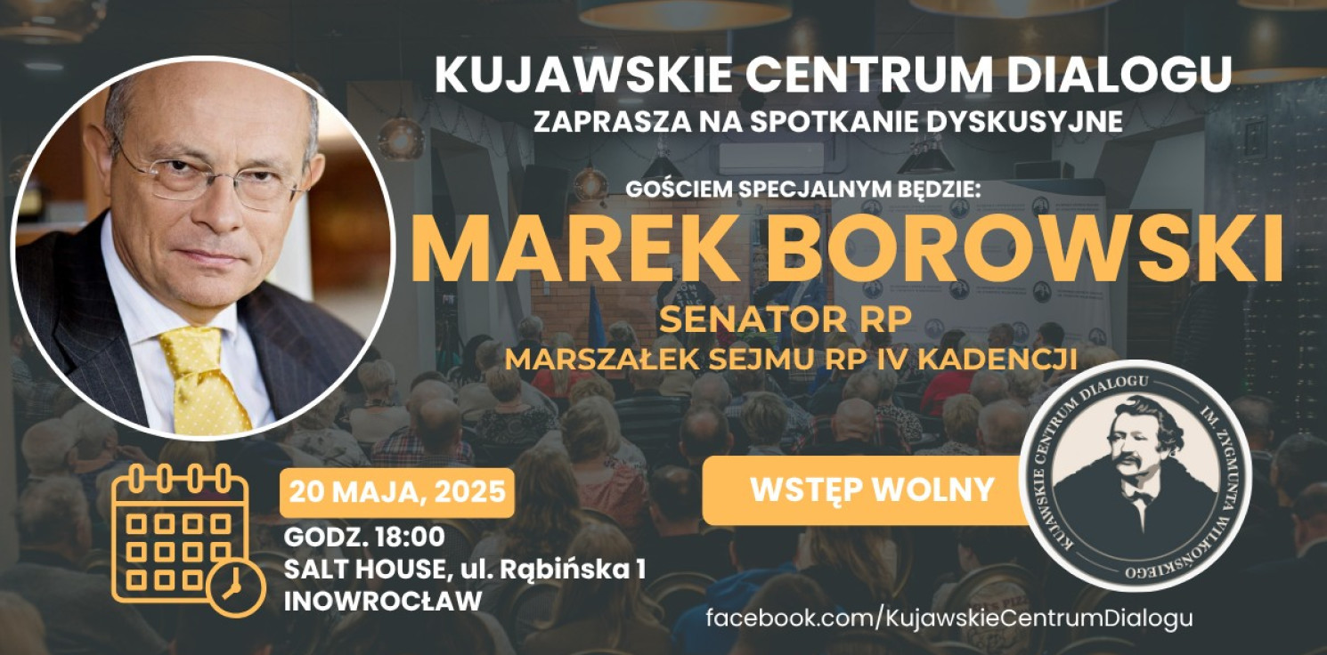 Inowrocław - Marszałek Marek Borowski przyjedzie do Inowrocławia