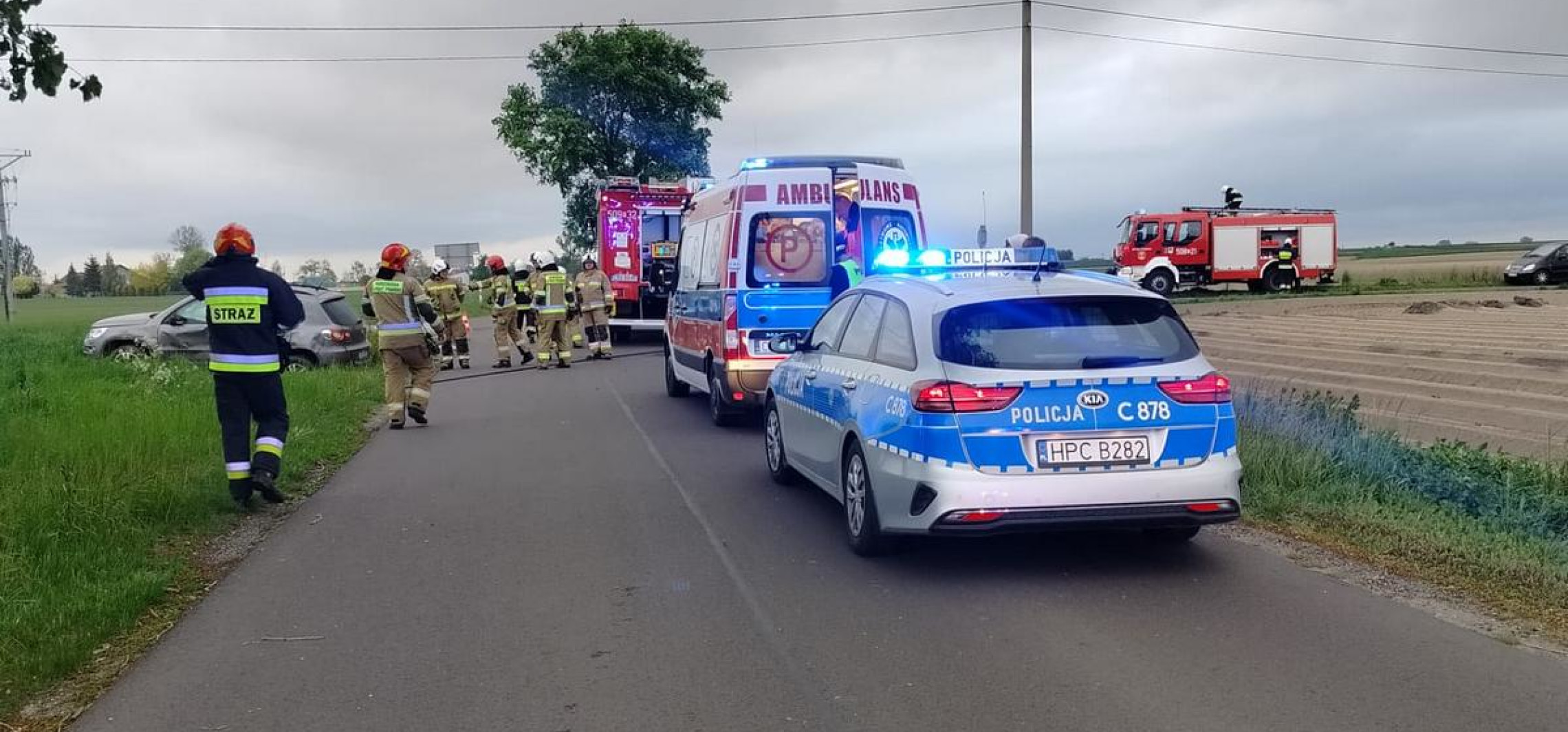 Inowrocław - Po błędzie kierowcy fiat zderzył się z volkswagenem 