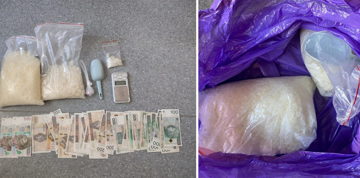 Inowrocław - Potężna narkotykowa wpadka na Rąbinie. Znaleziono prawie 2 kg kryształu