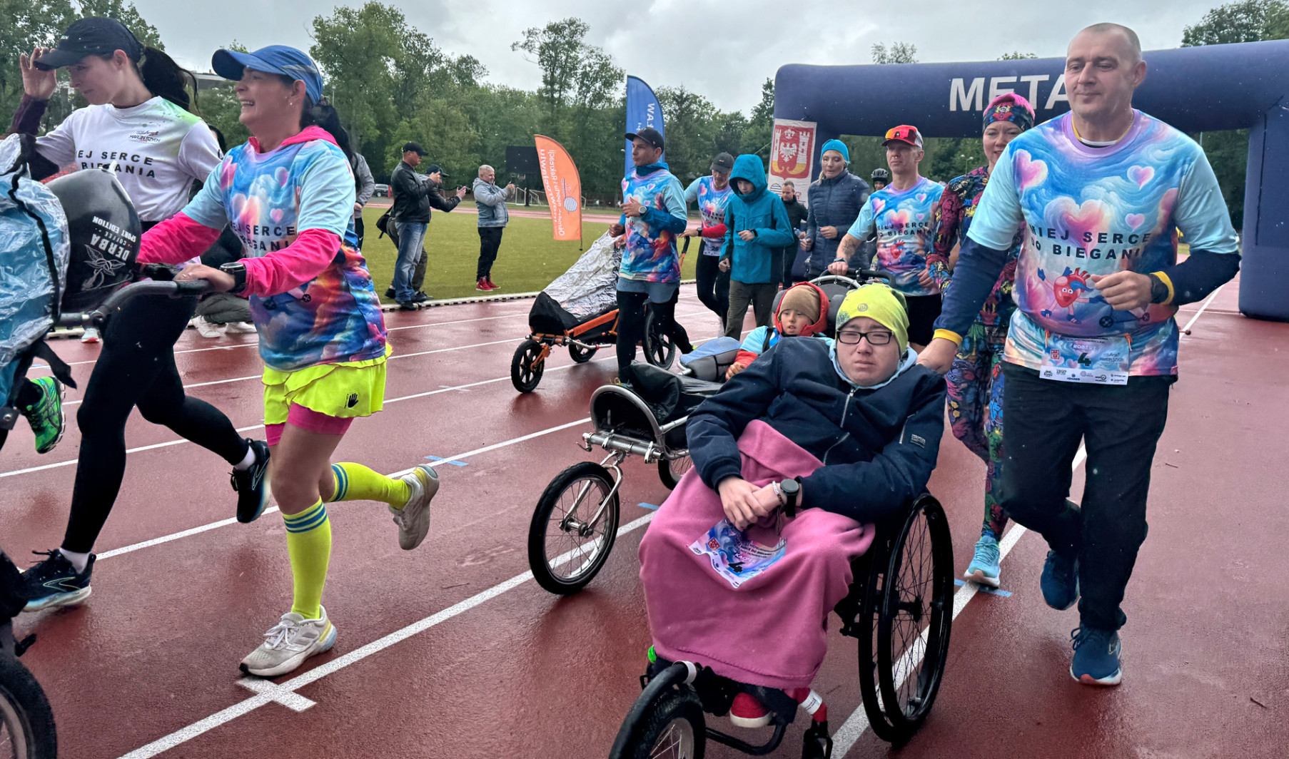 Mają serce do biegania. Deszcz nie był im straszny