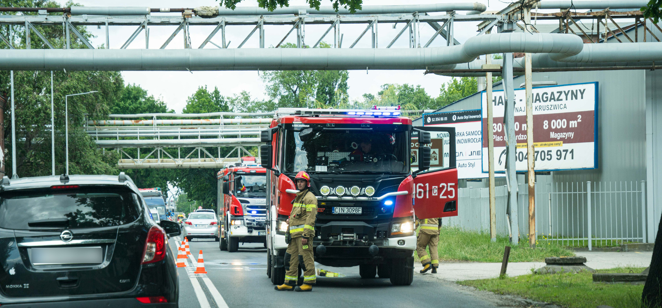 Inowrocław - Utrudnienia na Poznańskiej. Wyciek z rurociągu