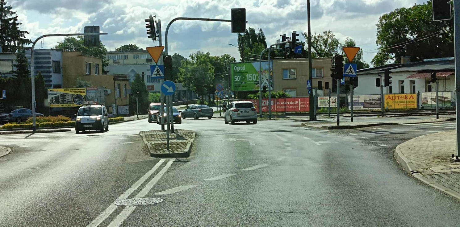 Inowrocław - Na newralgicznym skrzyżowaniu nie działa sygnalizacja