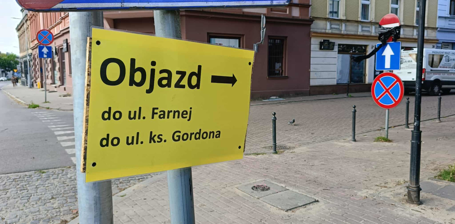 Inowrocław - Ta ulica w centrum miasta jest tymczasowo zamknięta