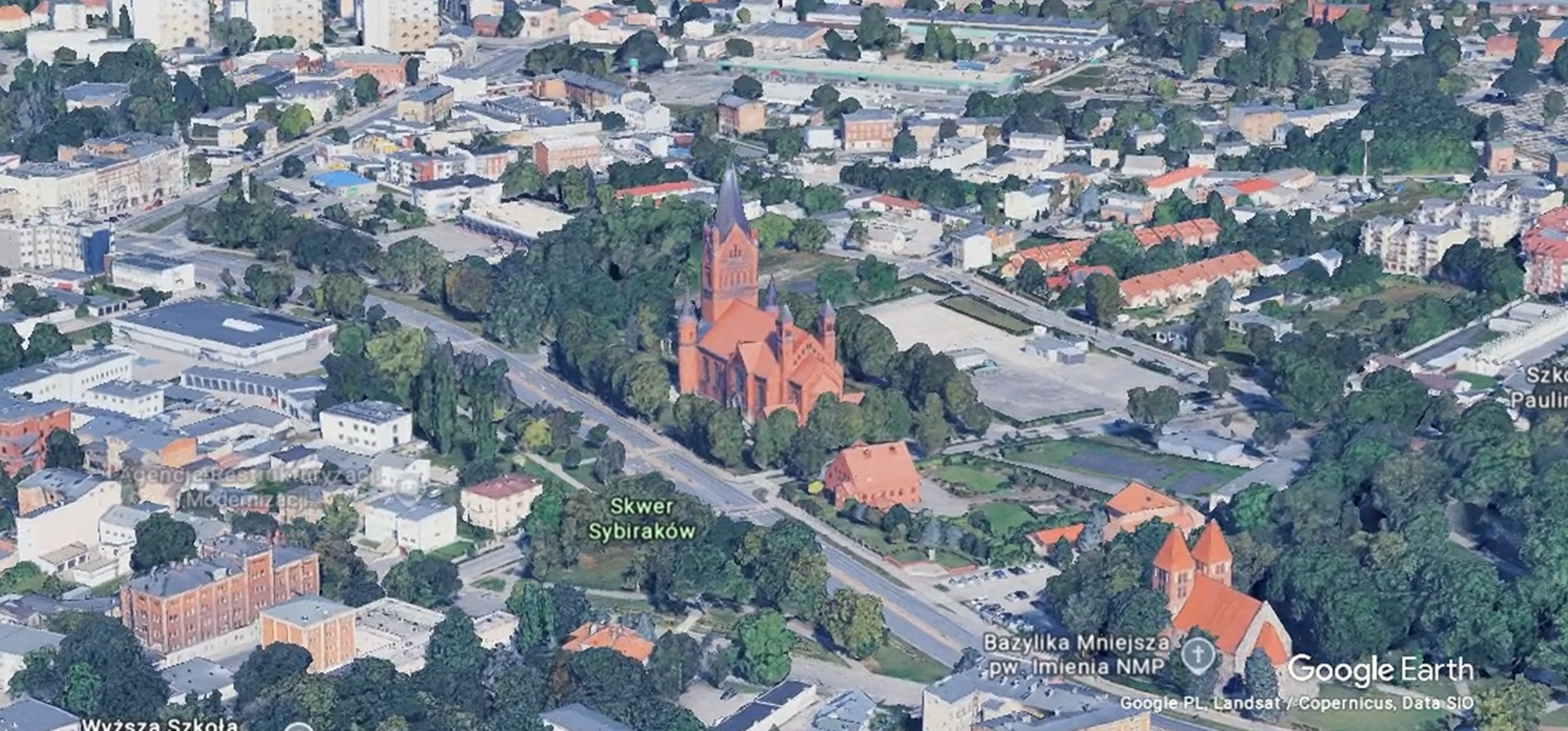 Inowrocław - Aktualizacja Google Maps. Inowrocław jest w 3D
