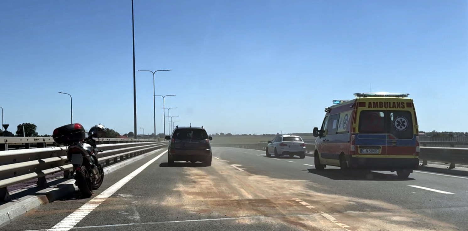 Region - Zderzenie auta z motocyklem na obwodnicy