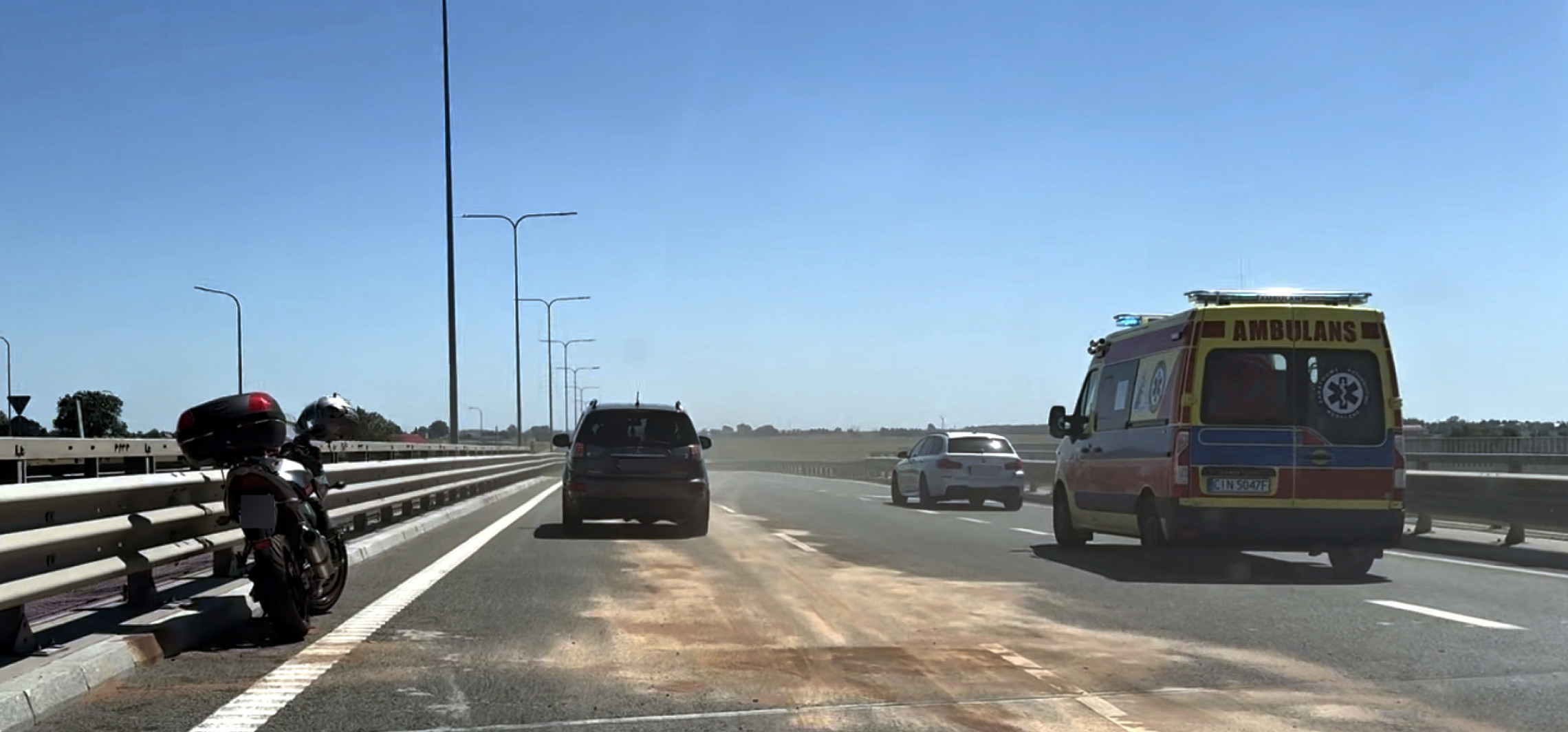 Region - Zderzenie auta z motocyklem na obwodnicy
