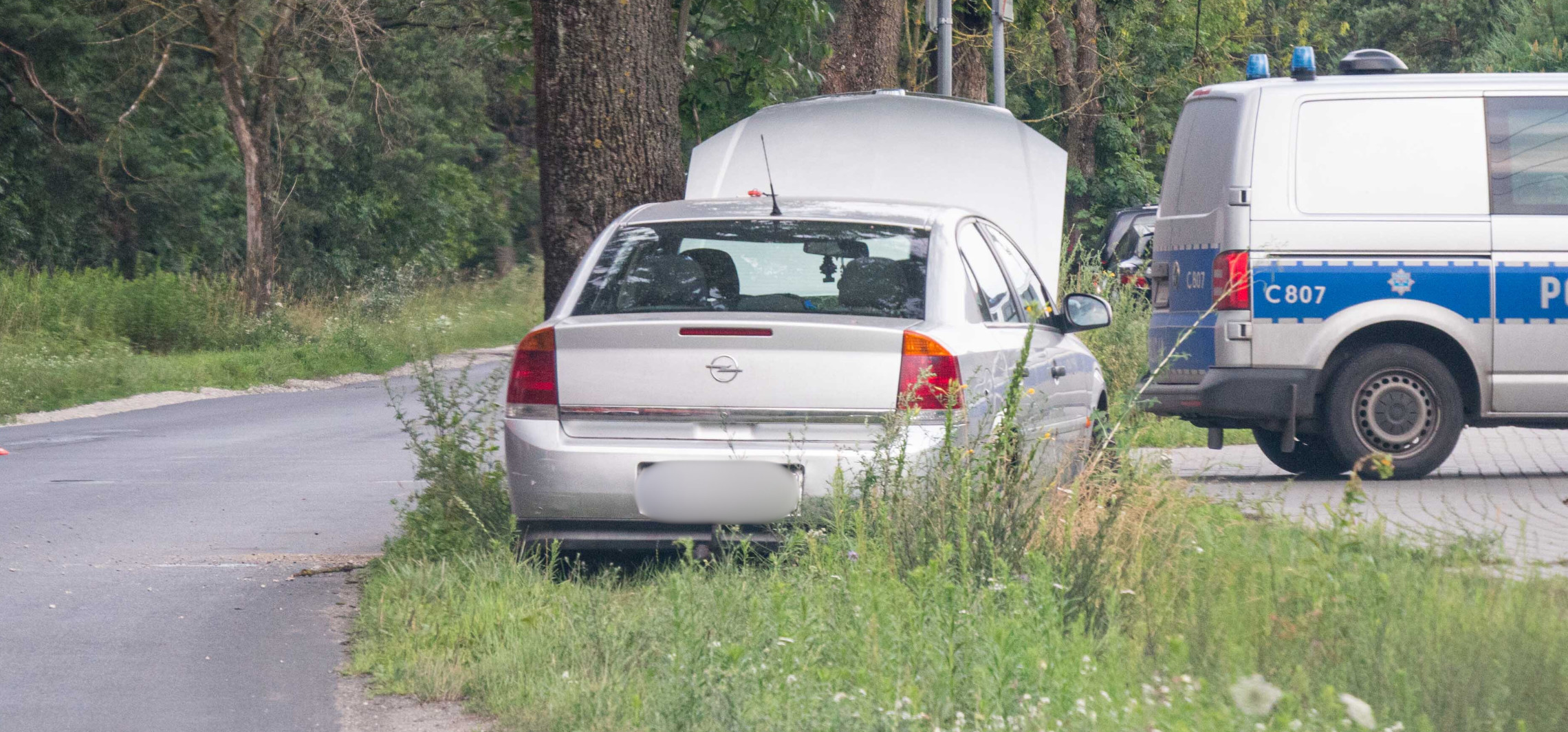 Opel uderzył w drzewo niedaleko Rojewa [akt.]