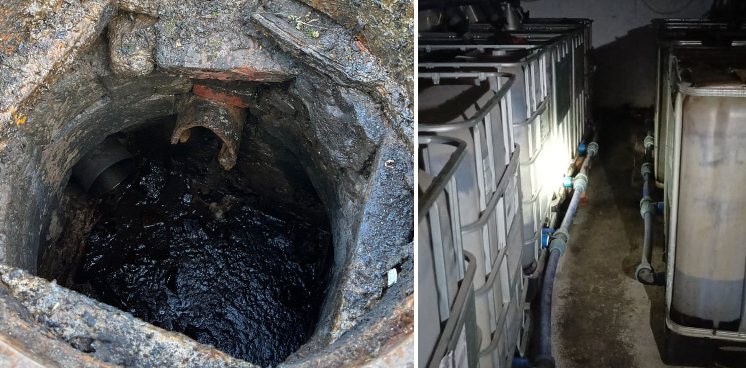 Inowrocław - Kwas siarkowy lał się do kanalizacji. Akcja służb w Inowrocławiu
