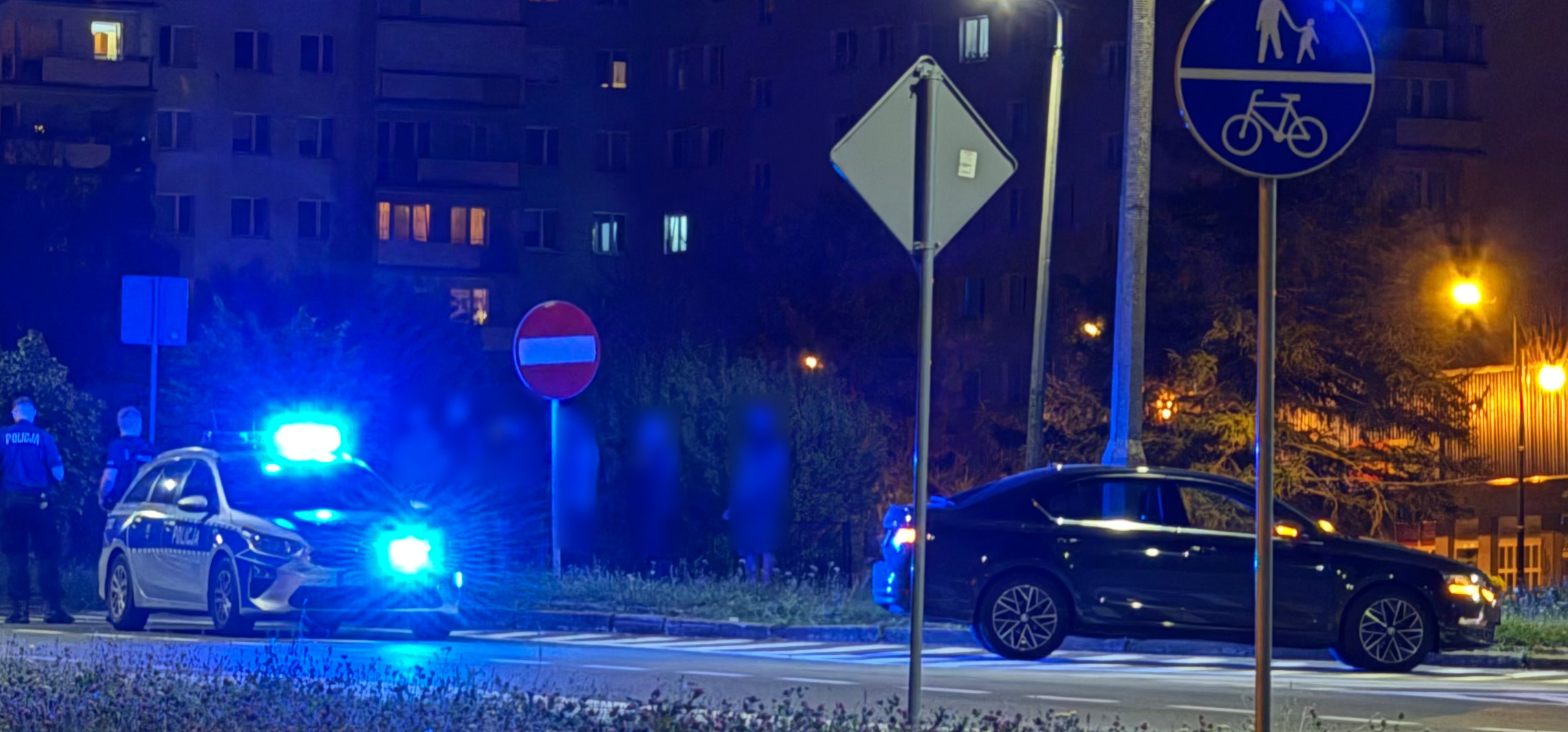 Nocne potrącenie na osiedlu Rąbin