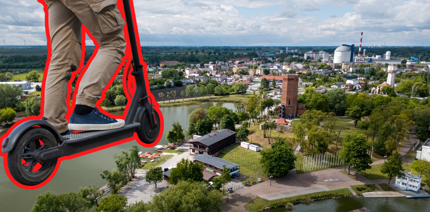 Kruszwica.online - Pijany na hulajnodze wjechał w przechodnia