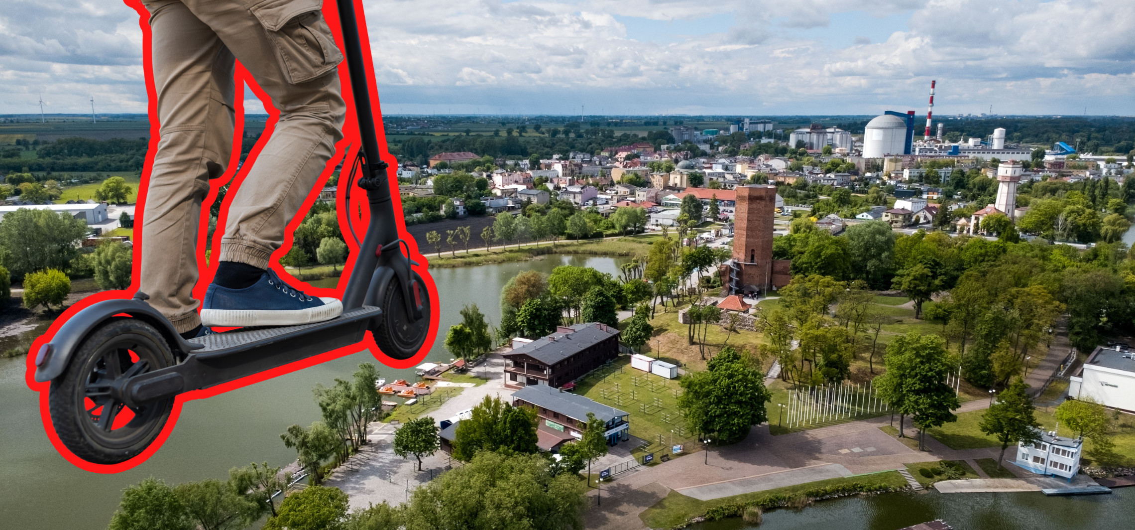 Pijany na hulajnodze wjechał w przechodnia