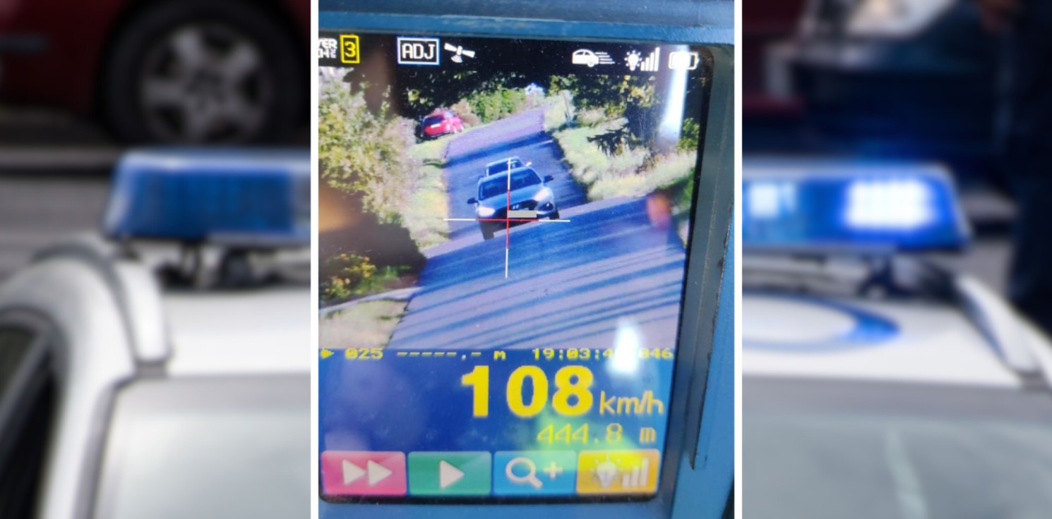 Radziejów - Pędził ponad 100 km/h w terenie zabudowanym