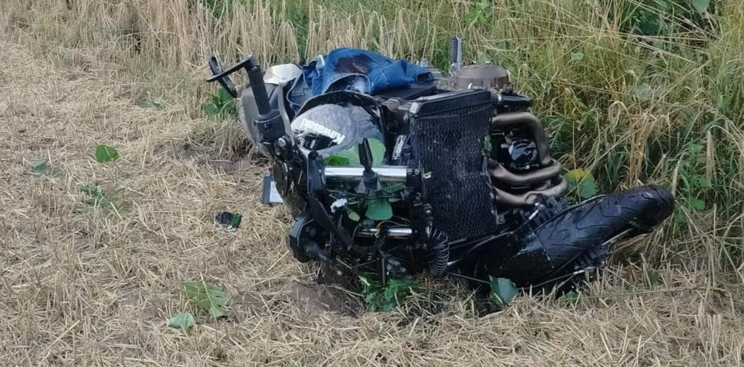 Radziejów - Motocyklista ciężko ranny. Na drogę wybiegła sarna