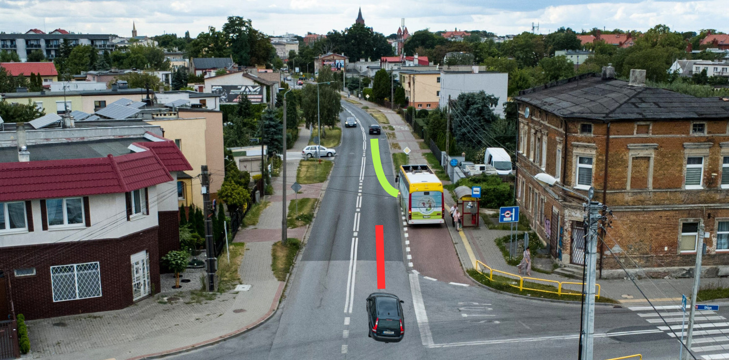 Inowrocław - Czy autobus wyjeżdżający z zatoki ma pierwszeństwo? Tak, ale...