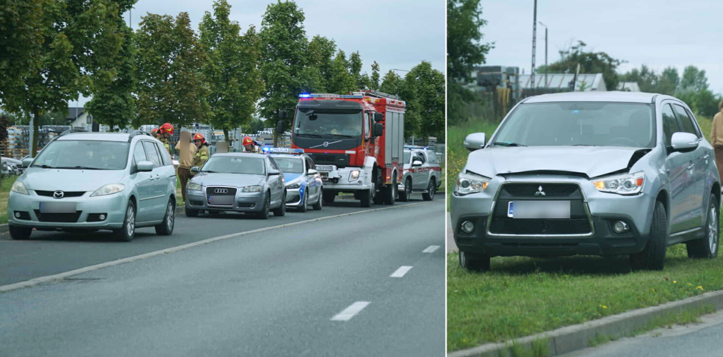 Inowrocław - Trzy auta zderzyły się na ulicy Pileckiego