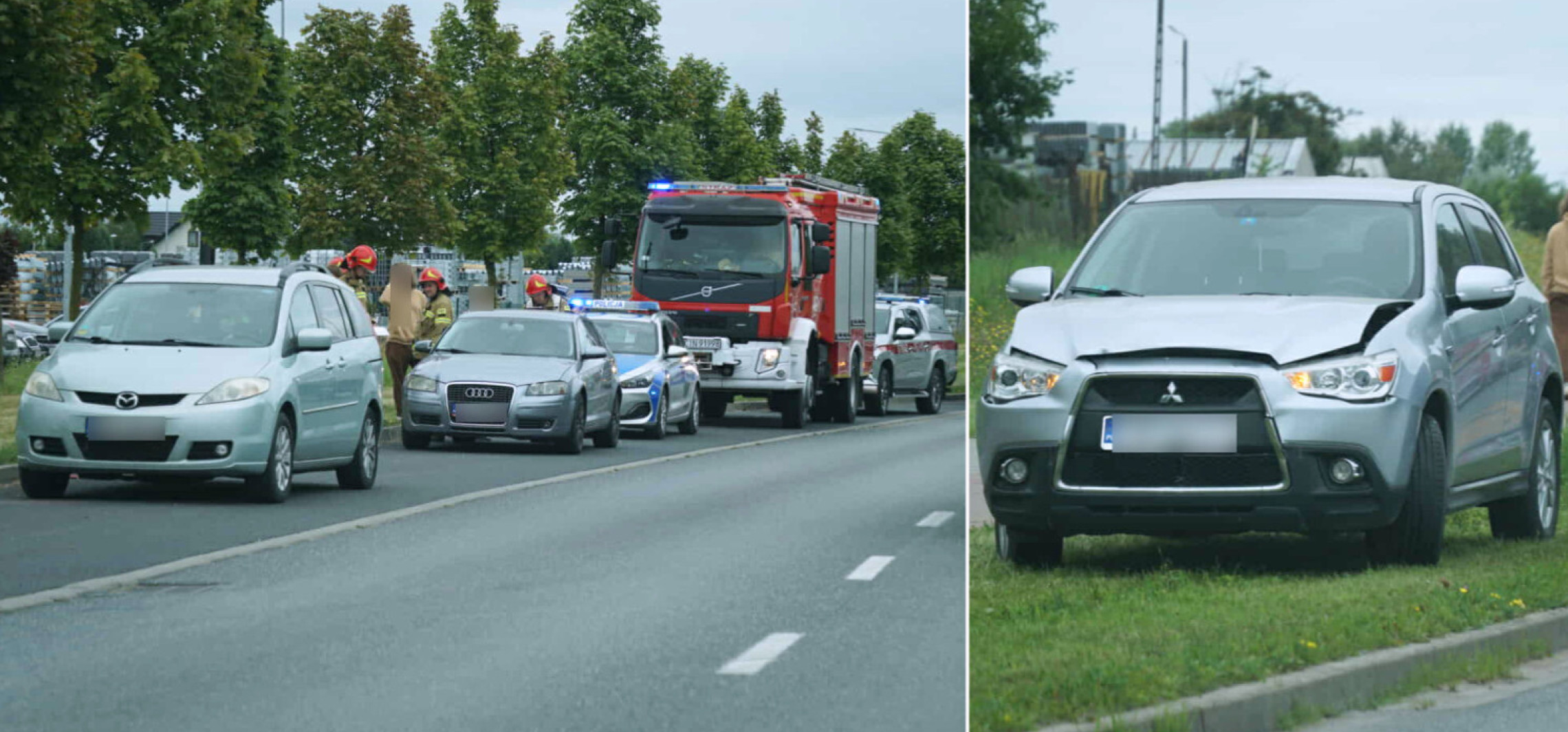 Trzy auta zderzyły się na ulicy Pileckiego