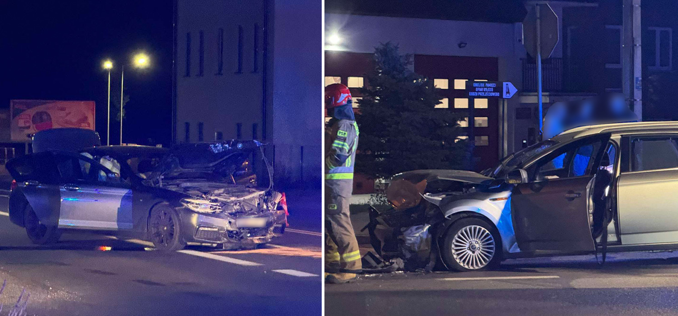 Wieczorne zderzenie dwóch aut na Toruńskiej