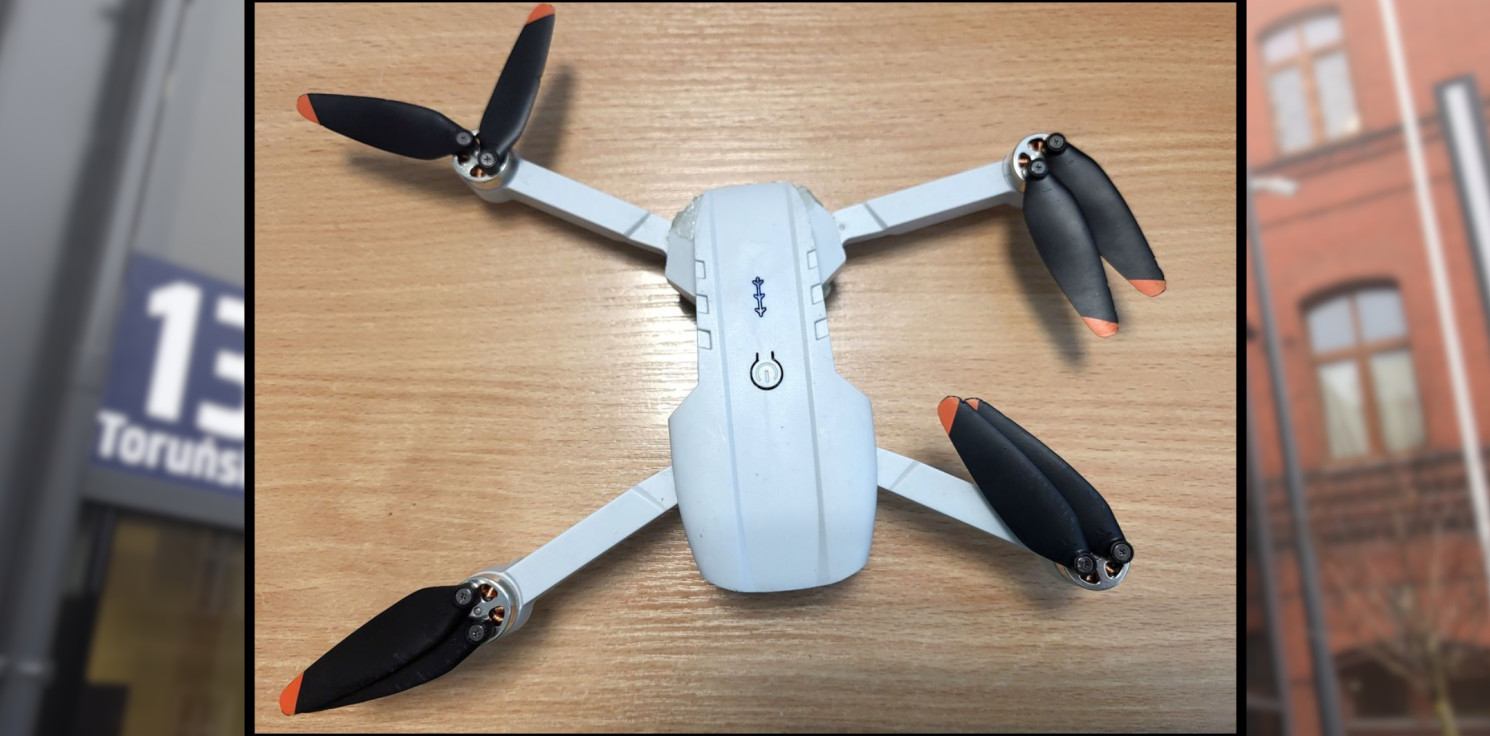 Inowrocław - Dron na cmentarzu. Policja szuka właściciela