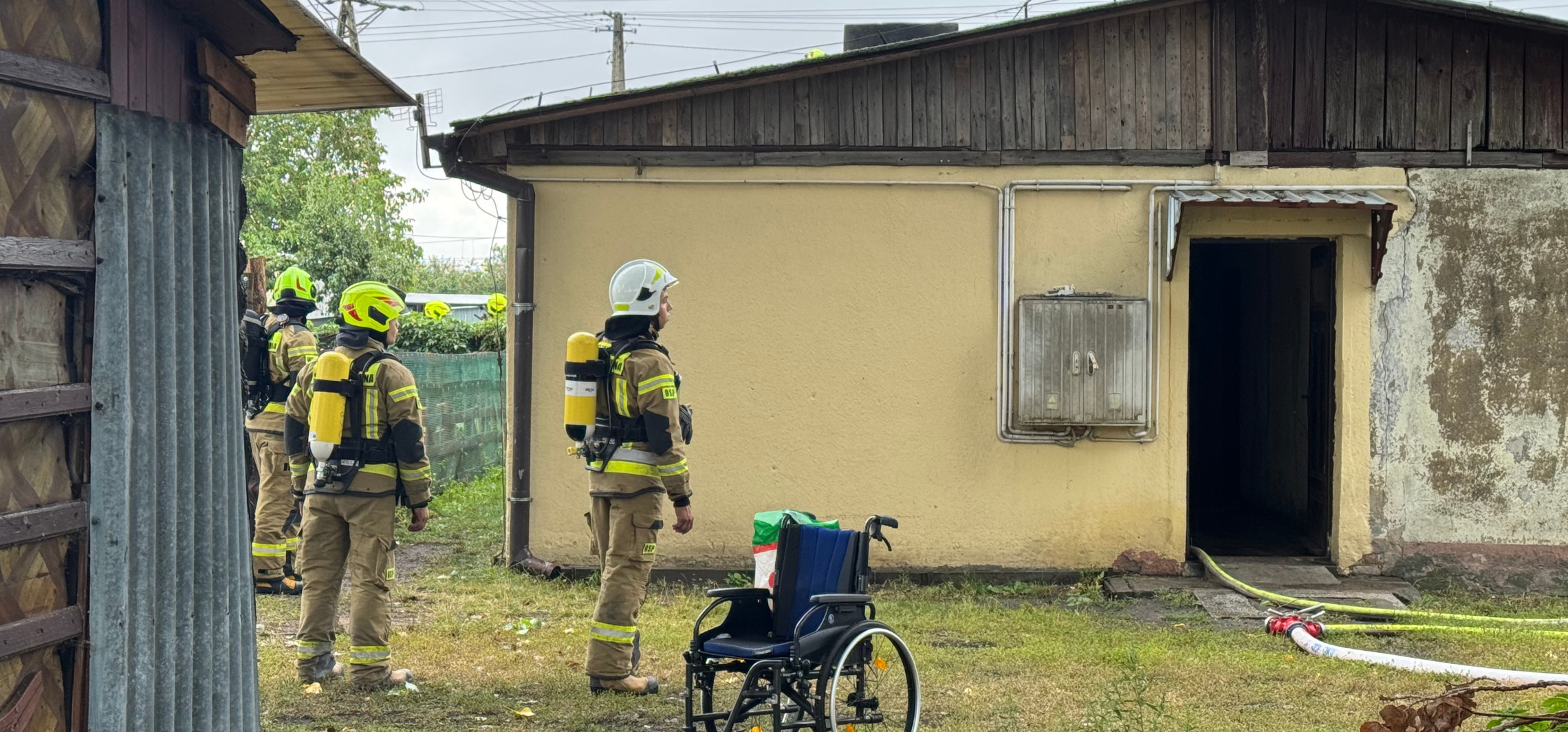 Pożar poddasza, 7 zastępów straży na miejscu