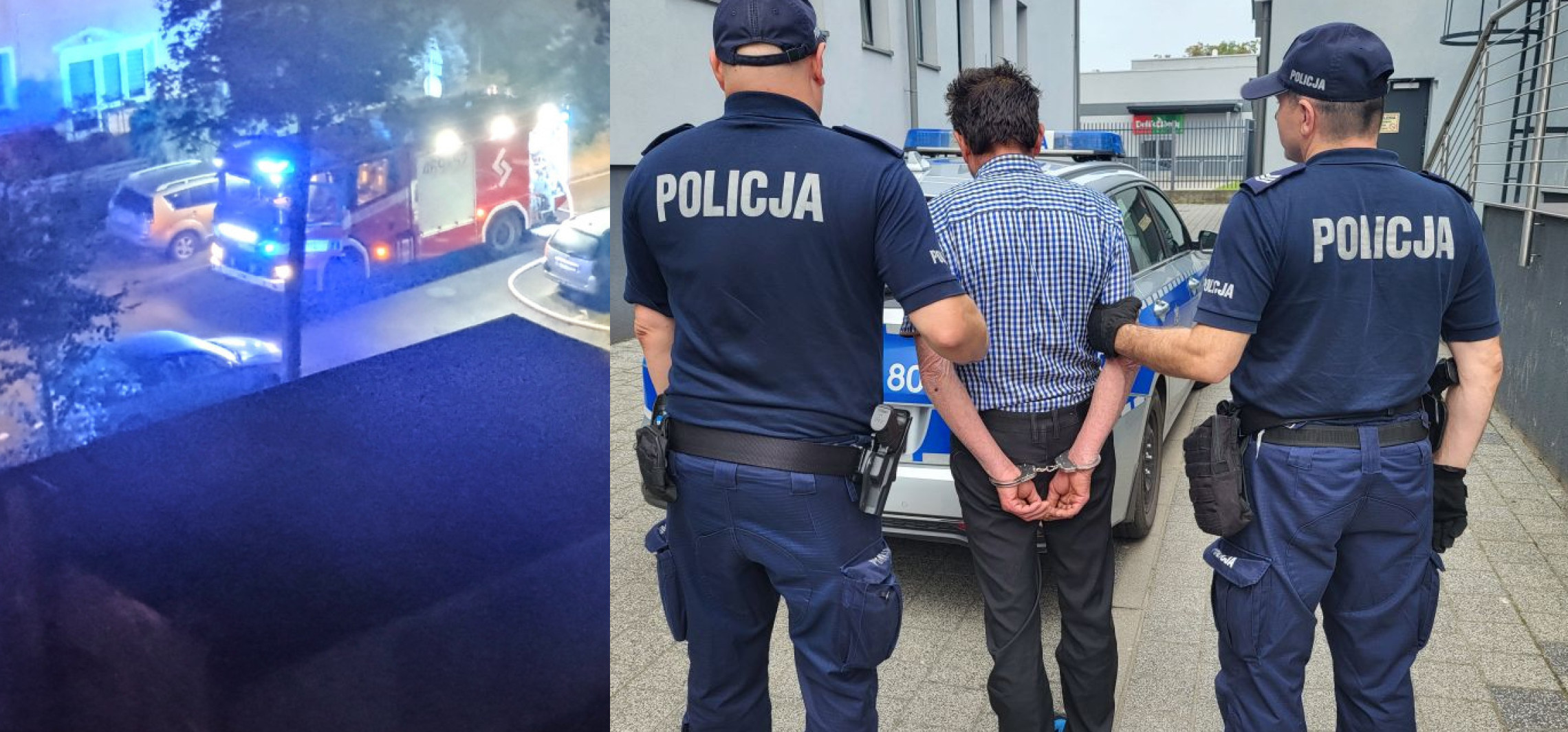 Pijany 61-latek podpalił drzwi, bo rodzina nie wpuściła go do mieszkania