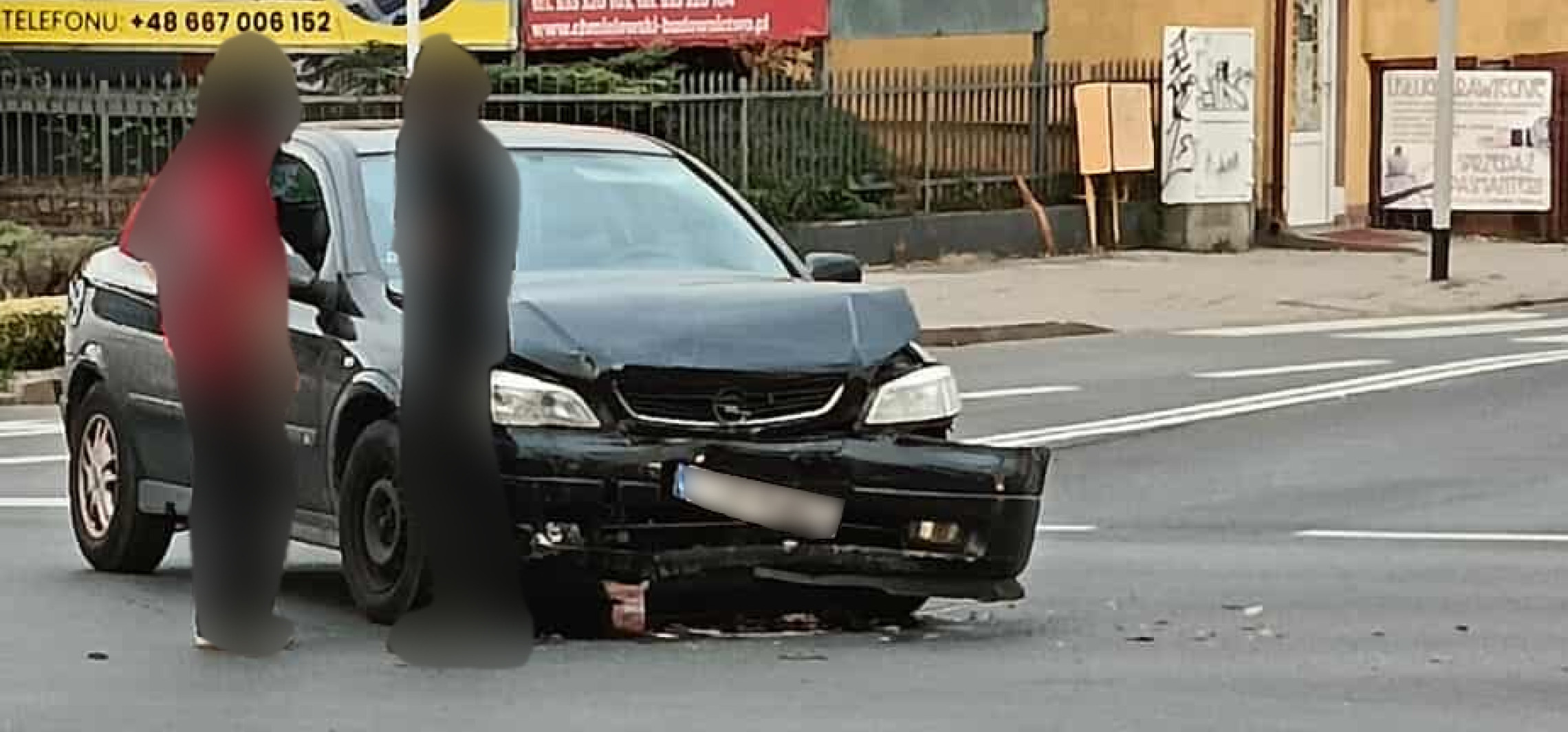 Kraksa na Szymborskiej, opel zderzył się z bmw