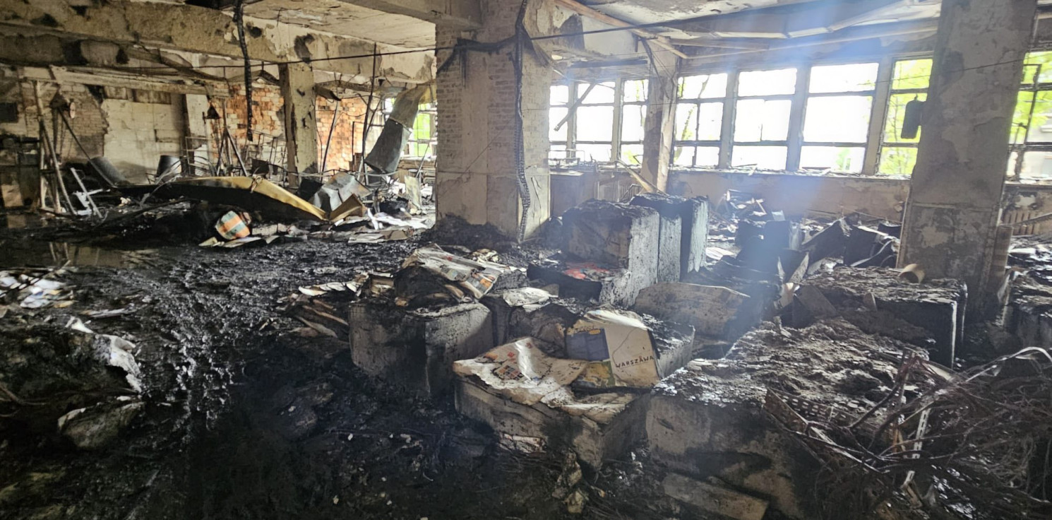 Inowrocław - Tak wyglądał Pozkal tuż po pożarze. Skalę zniszczeń widać na zdjęciach