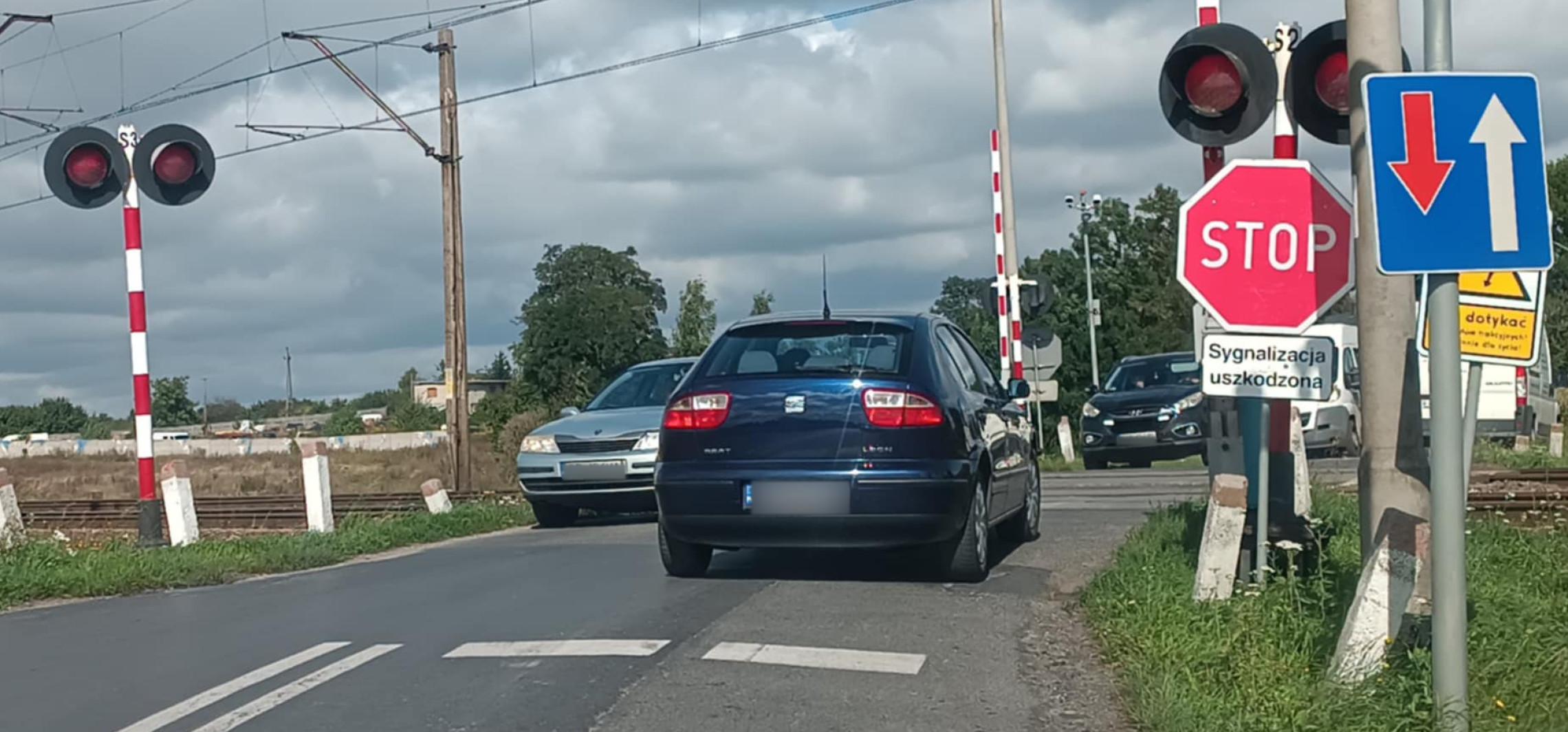 Awaria na przejeździe kolejowym. Tu trzeba uważać