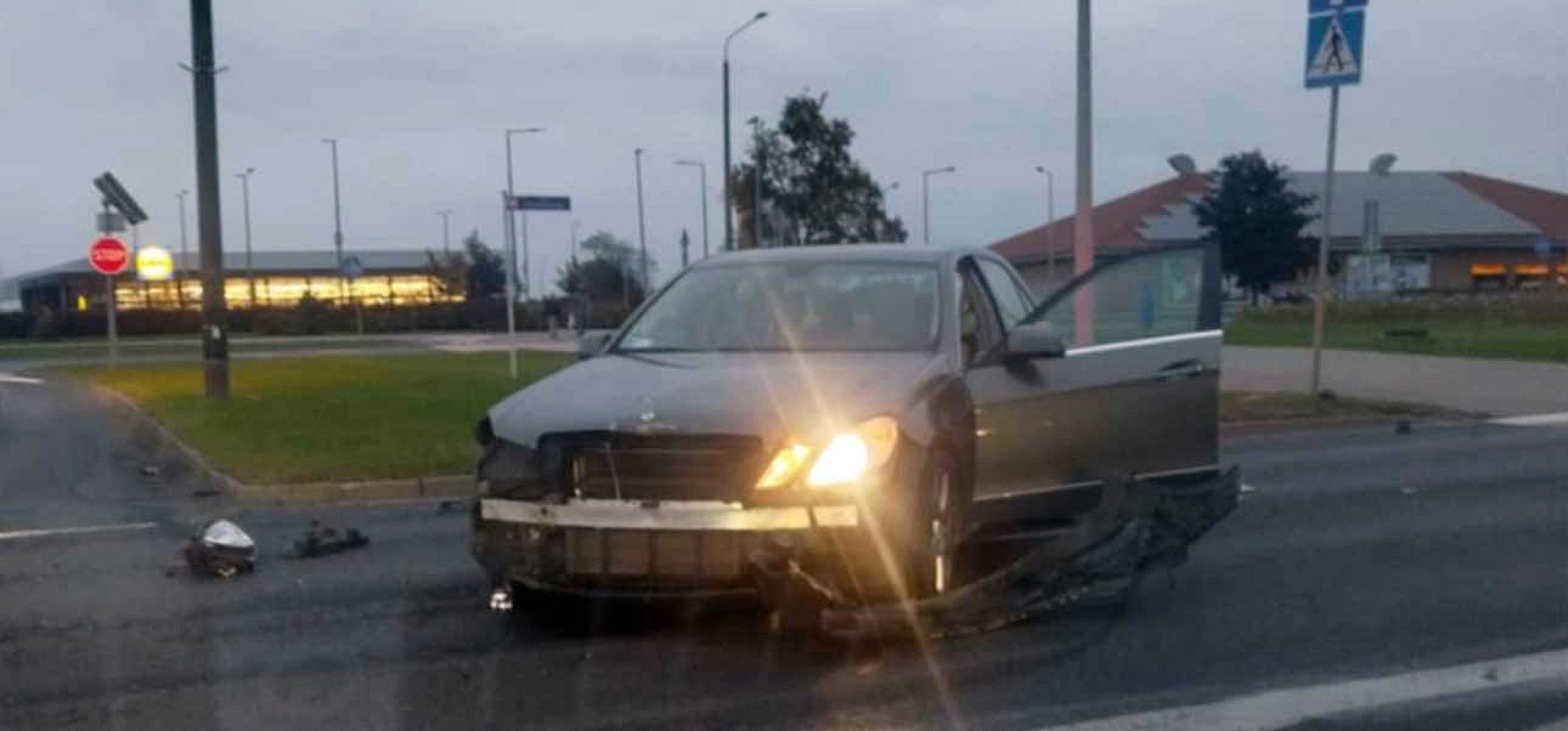 Kraksa na Rąbinie. Zderzyły się dwa auta