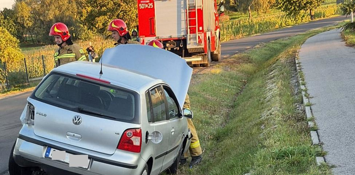 Radziejów - Nie zapanował nad autem i skończył w rowie