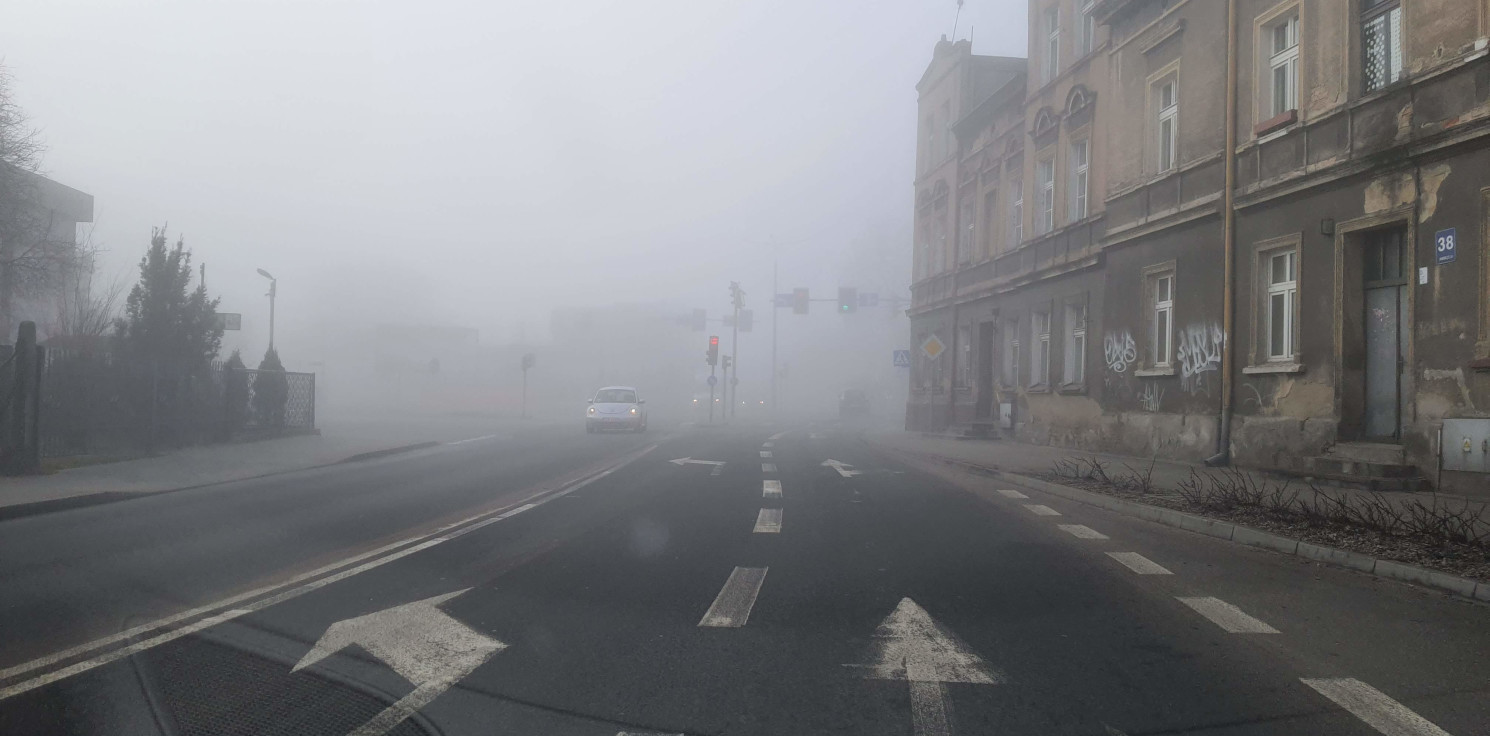 Inowrocław - Wydano ostrzeżenie przed gęstą mgłą