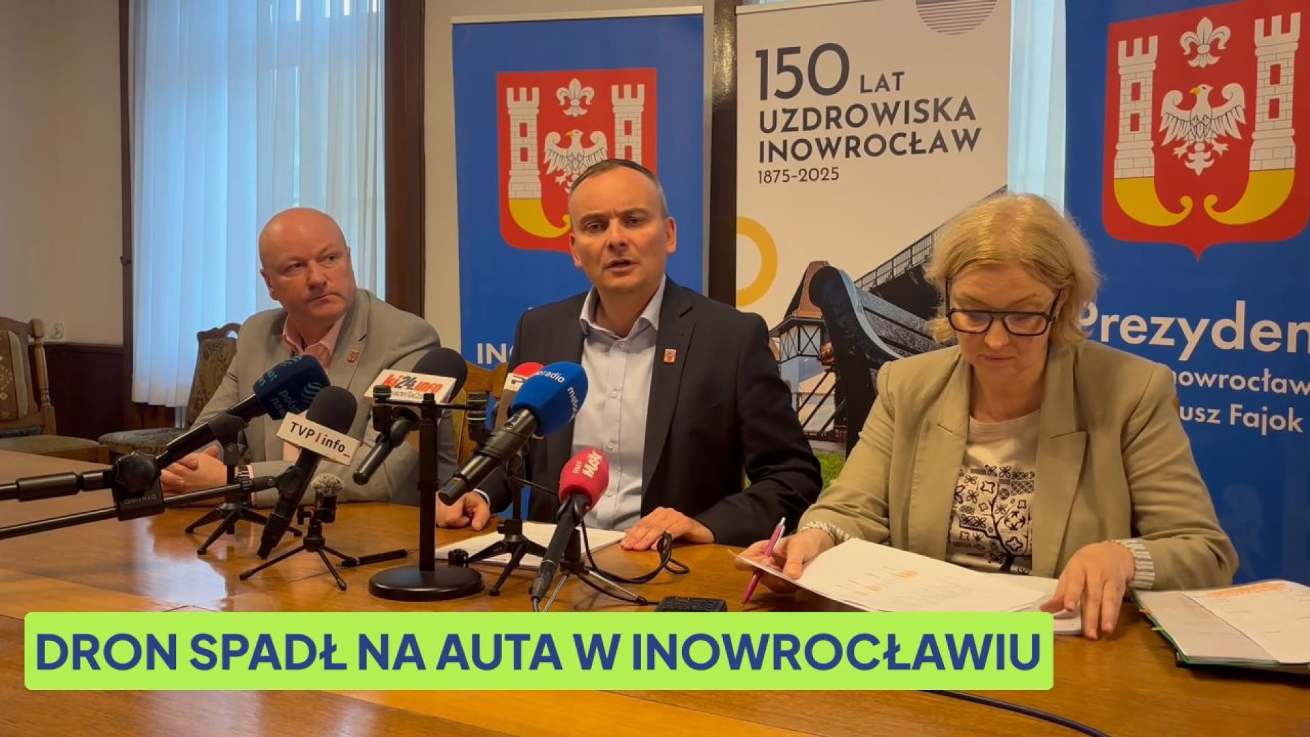 Prezydent Inowrocławia o upadku drona