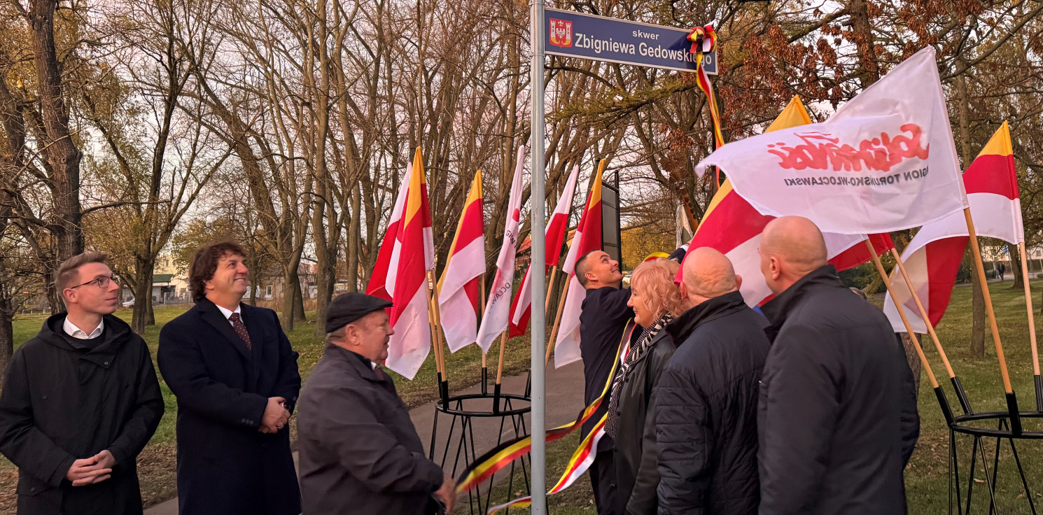Inowrocław - Skwer w centrum Inowrocławia ma patrona. "Był bardzo skromnym człowiekiem"