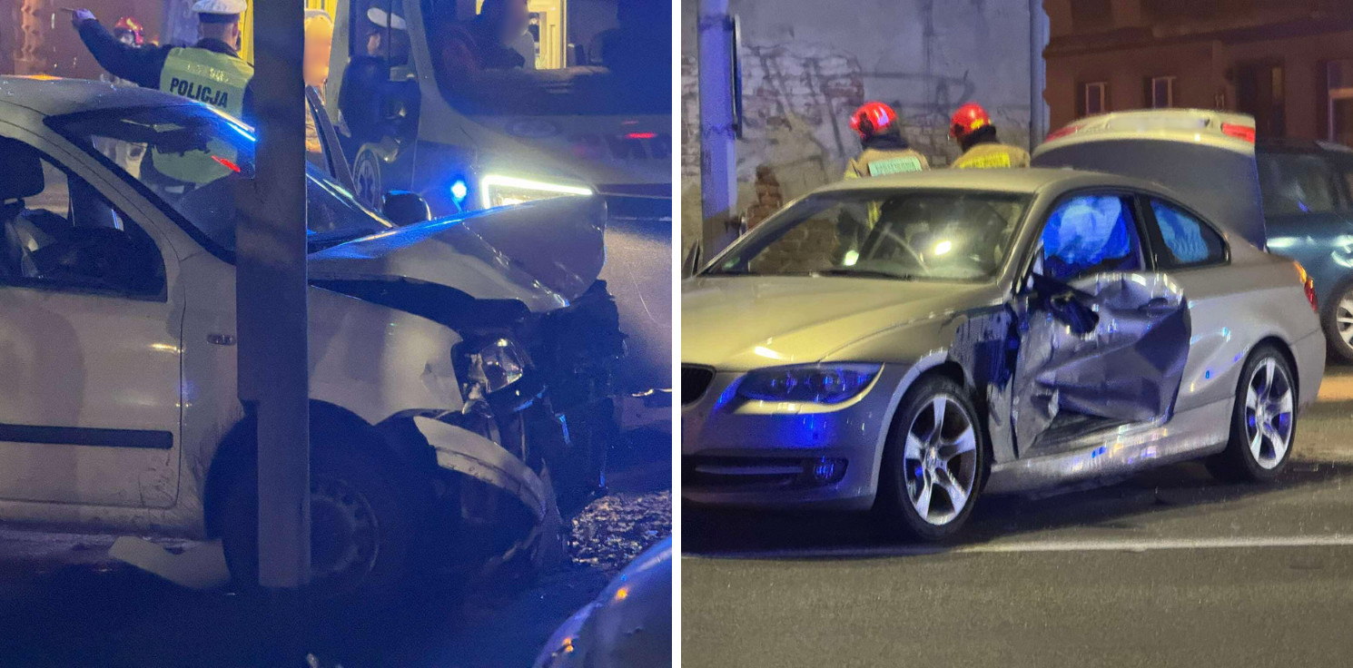 Inowrocław - Utrudnienia w centrum po zderzeniu 2 aut