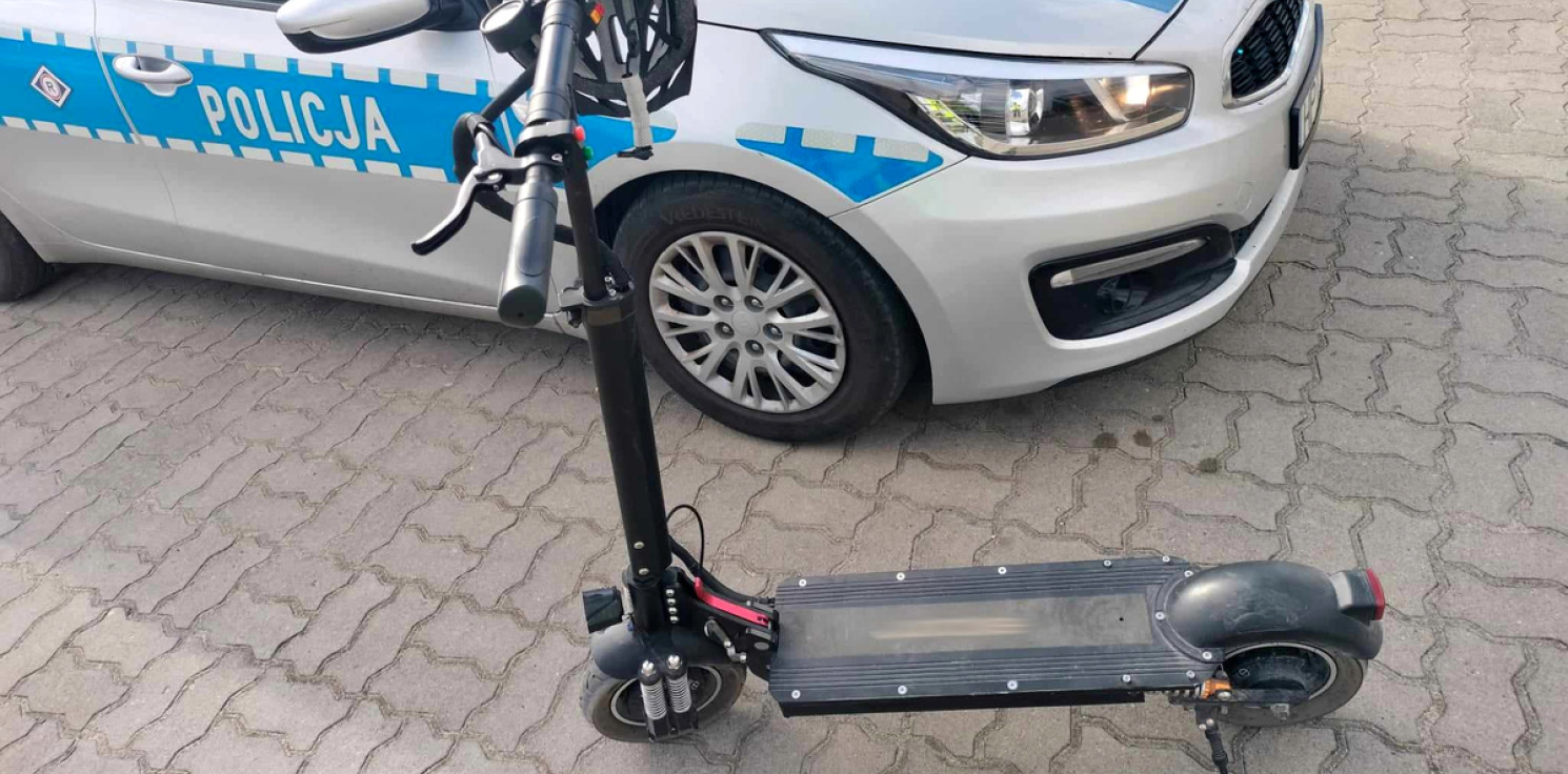 Mogilno - 28-latek jechał hulajnogą po pijanemu