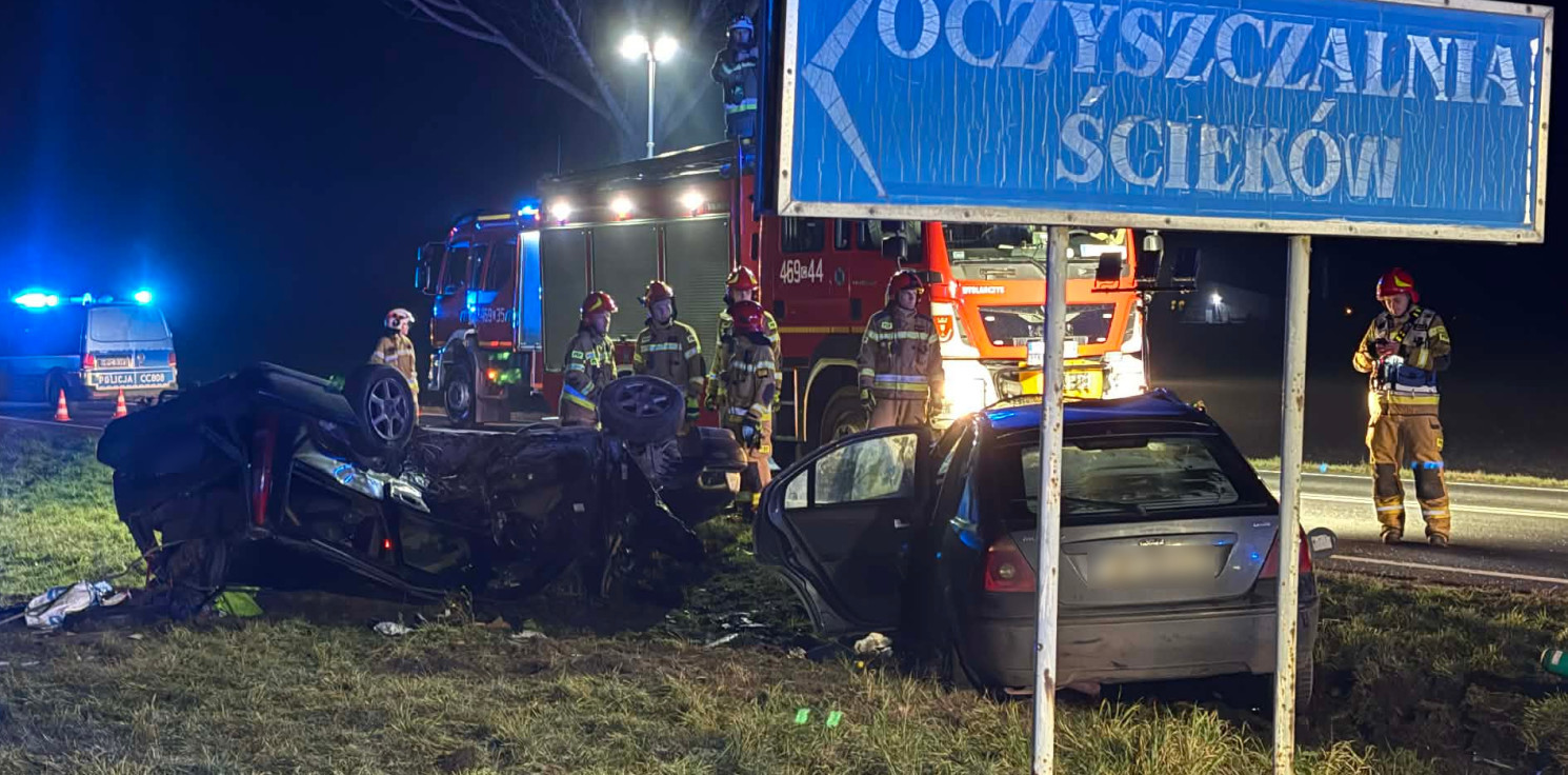 Region - Poważny wypadek koło Złotnik Kujawskich. Lądował śmigłowiec LPR