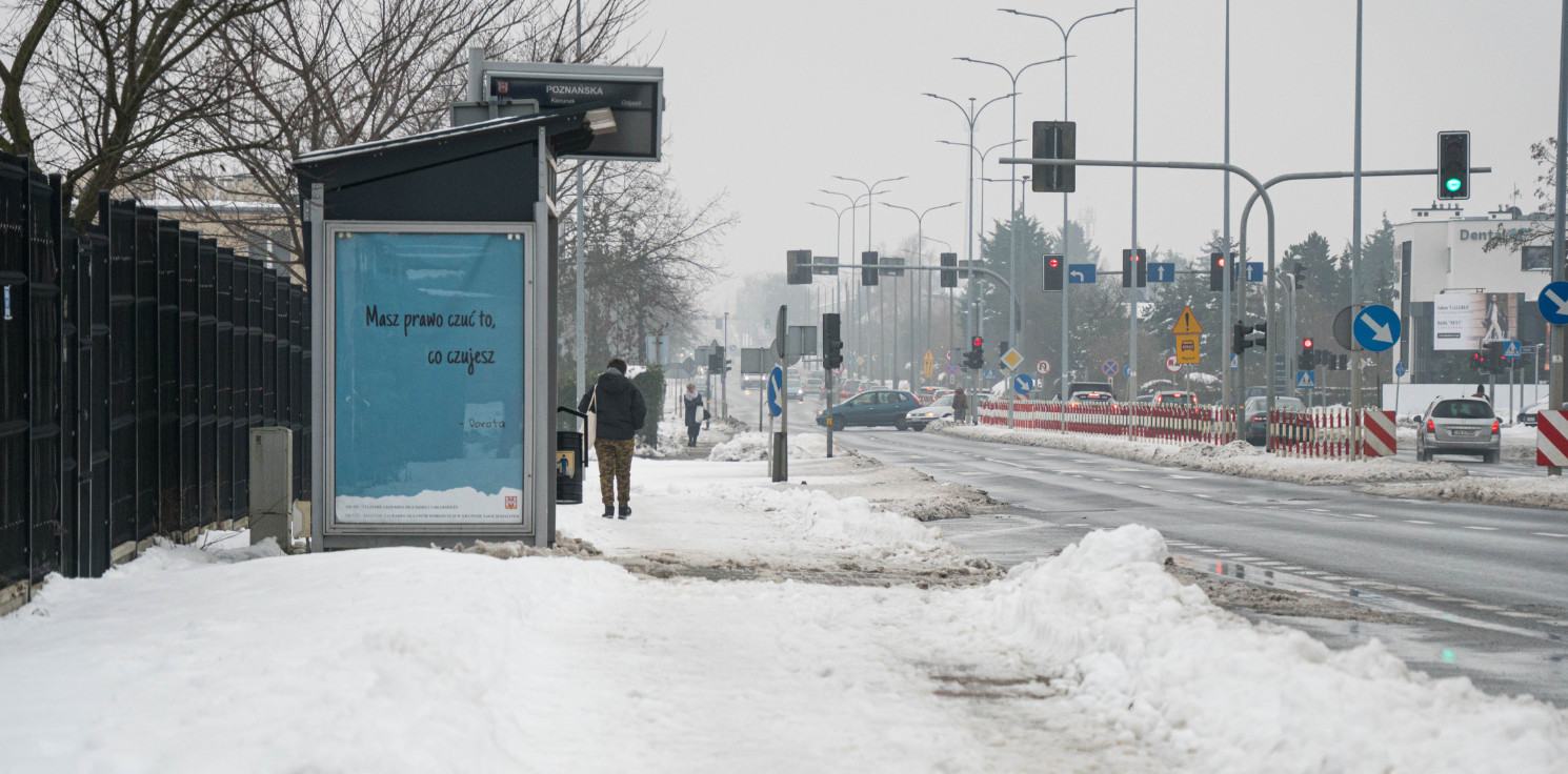 Inowrocław - Inowrocław w wielu miejscach wciąż pod śniegiem