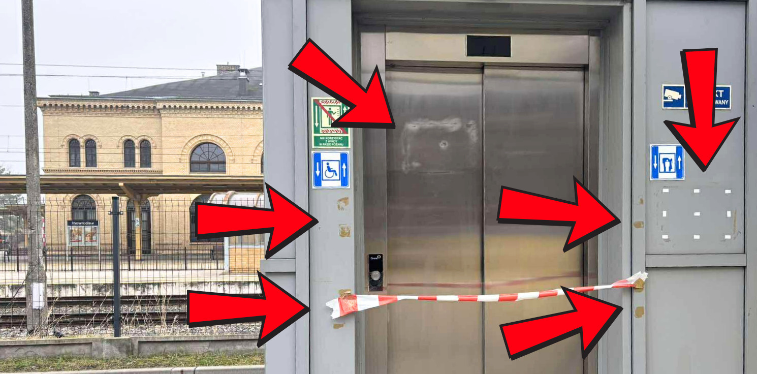 Inowrocław - Najbardziej awaryjna winda w Inowrocławiu znów nie działa