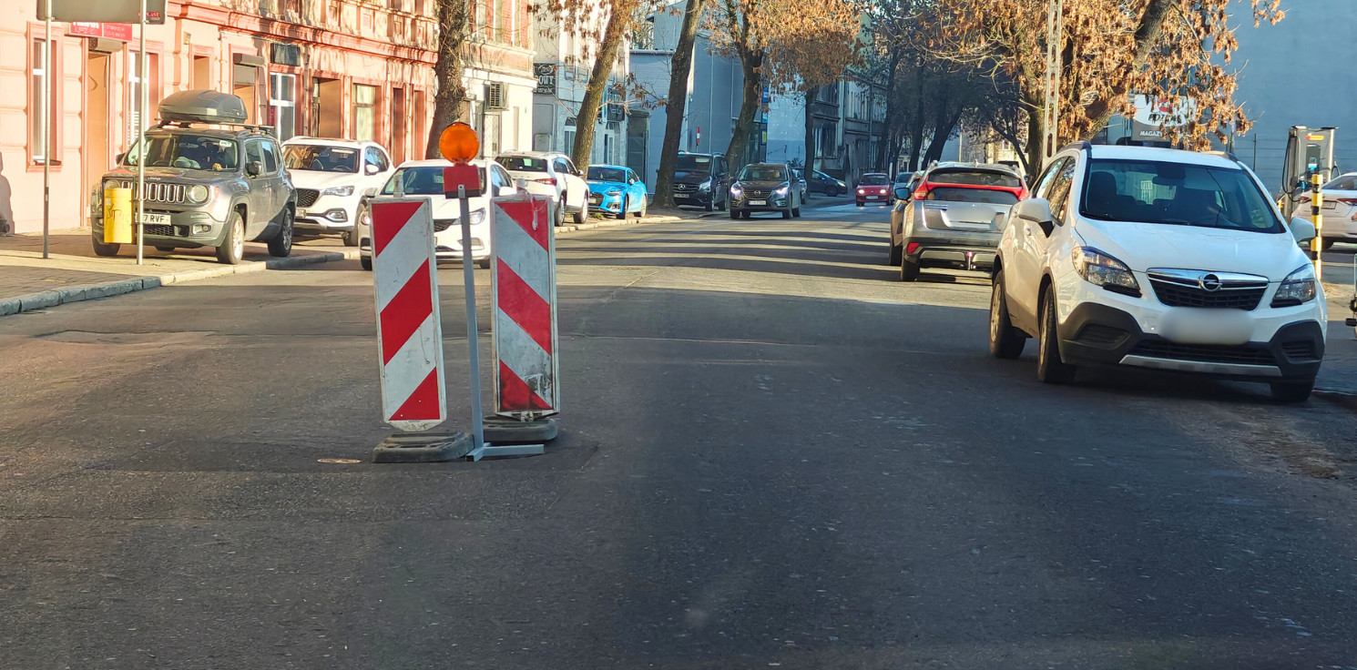 Inowrocław - Utrudnienia dla kierowców na ul. Św. Ducha