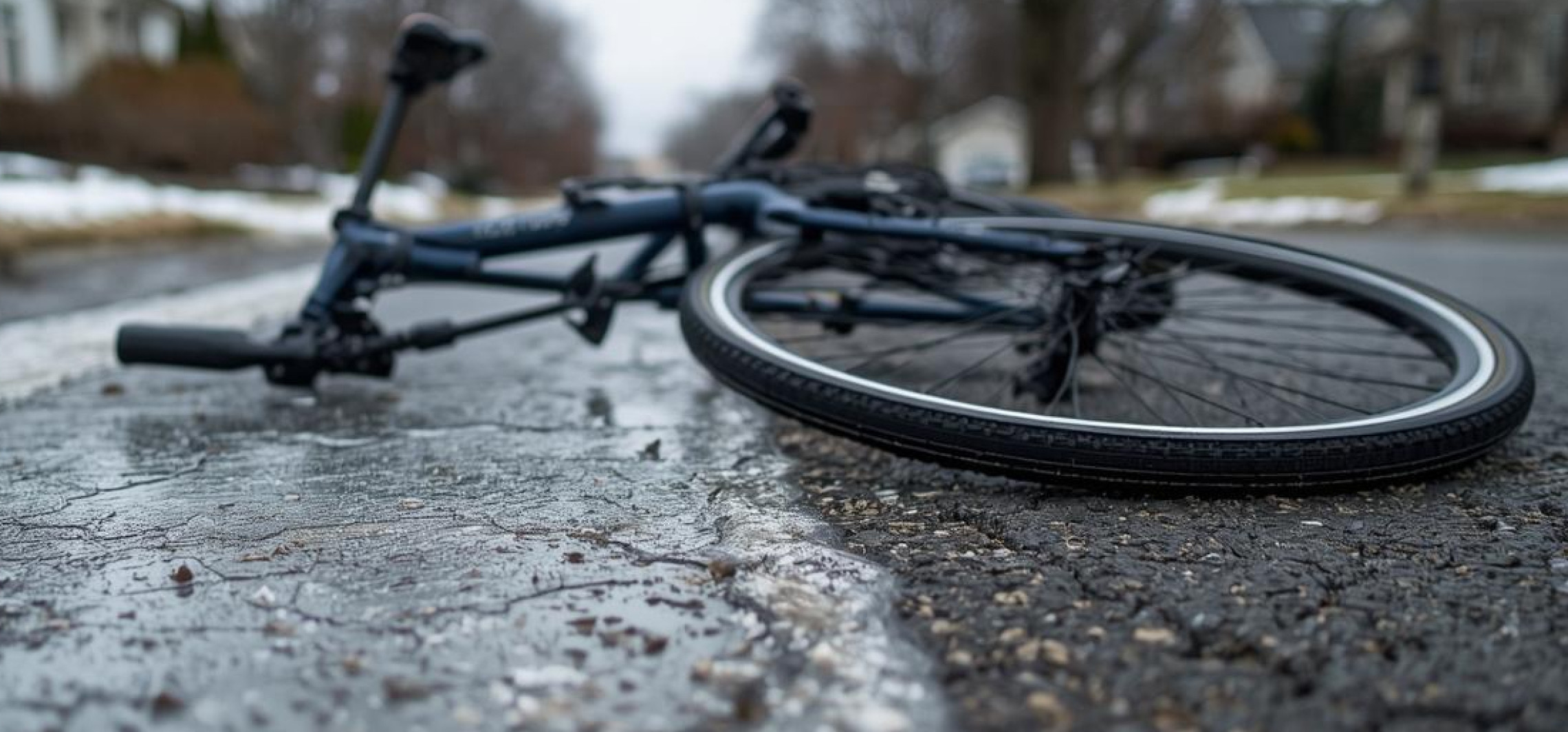 Rowerzystka zginęła na oblodzonej jezdni
