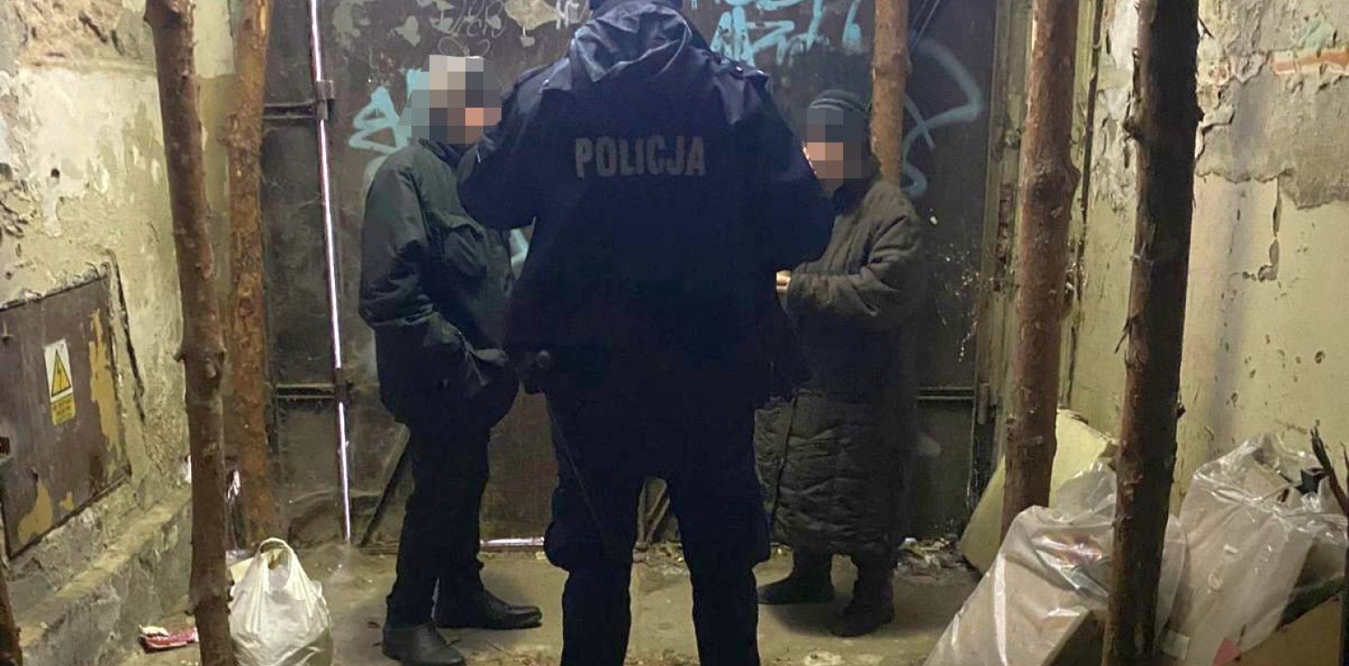 Inowrocław - Policja: nie dajmy ludziom umrzeć na mrozie